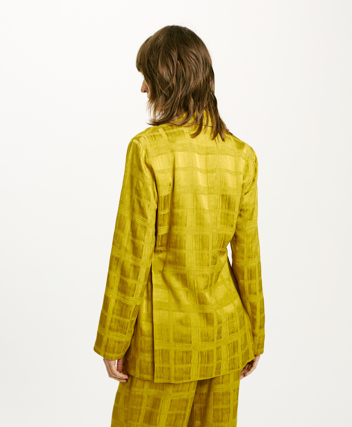 VESTE NAWI EN JACQUARD DE VISCOSE - HUILE - Momonì