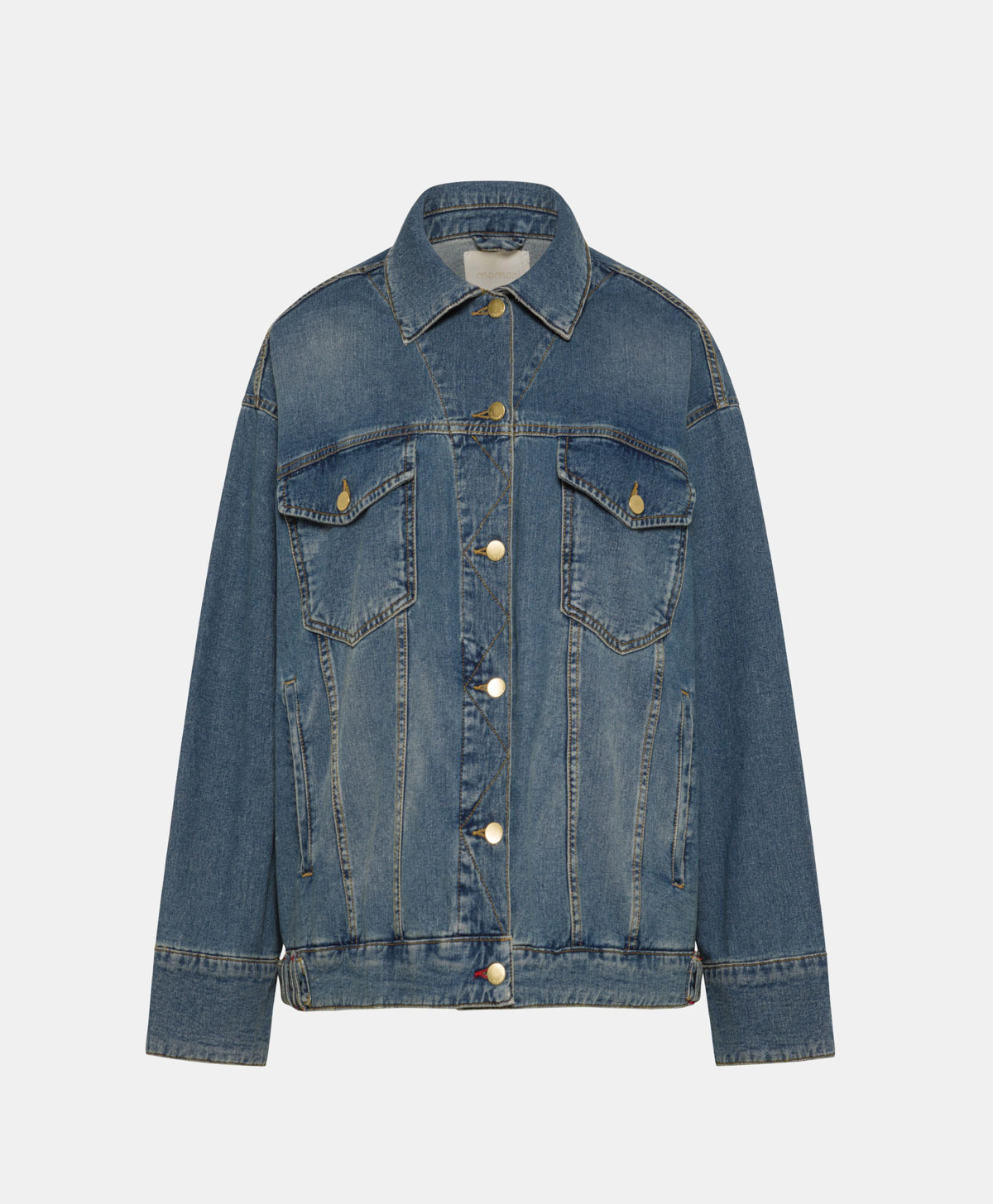 FLAMENGO JACKET IN 10 OZ STONE WASHED DENIM - BLUE JEANS - Clothing - Momonì
