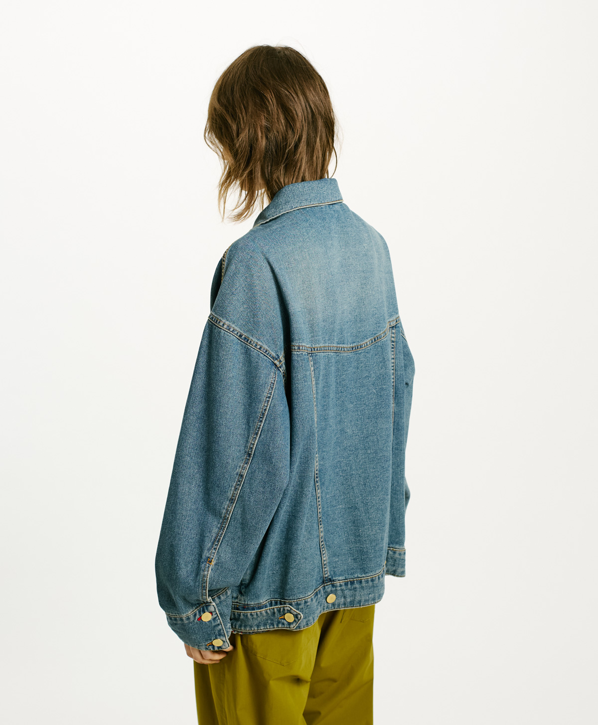 VESTE FLAMENGO EN DENIM STONE WASHED 10 OZ - BLEU JEANS - Momonì