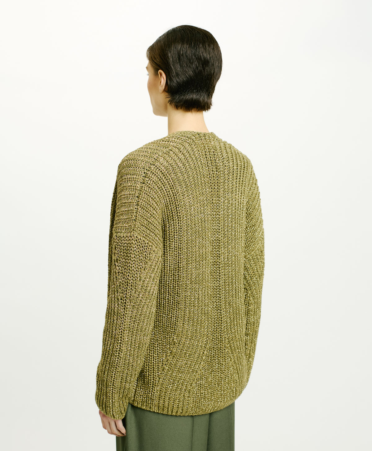 TRICOT AIWE AU POINT D’ÉPI - VERT - Momonì
