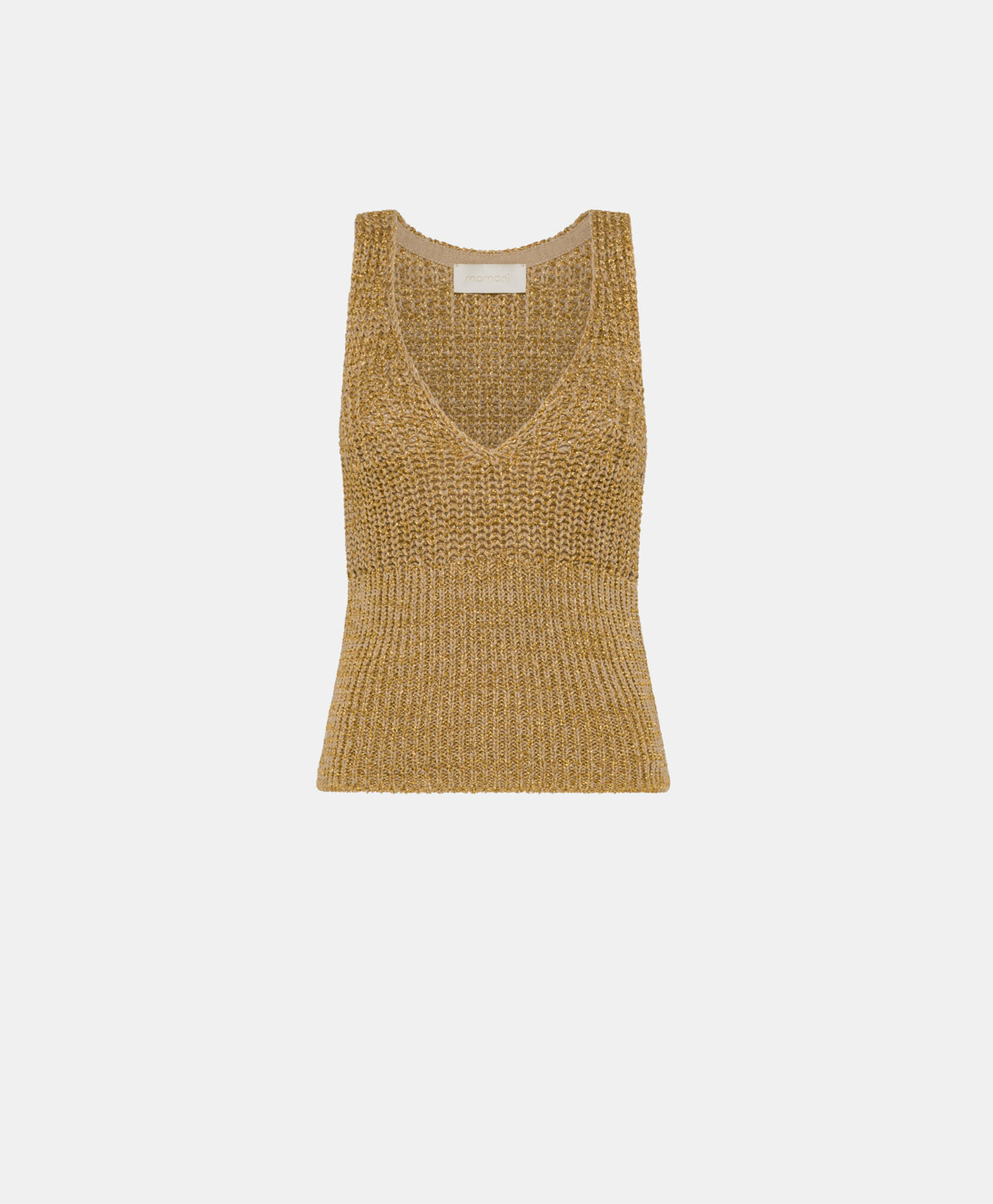 TRICOT ICAMA AU POINT D’ÉPI - OR - Clothing - Momonì