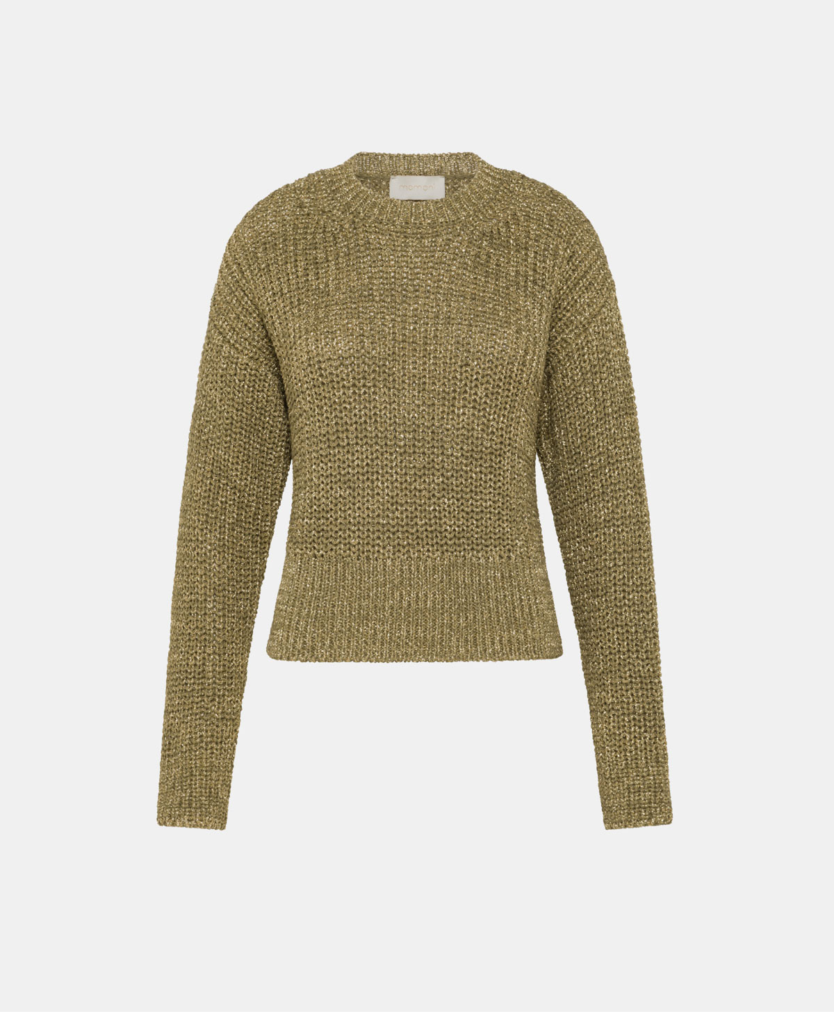 TRICOT EDULIS AU POINT D’ÉPI - VERT - Momonì