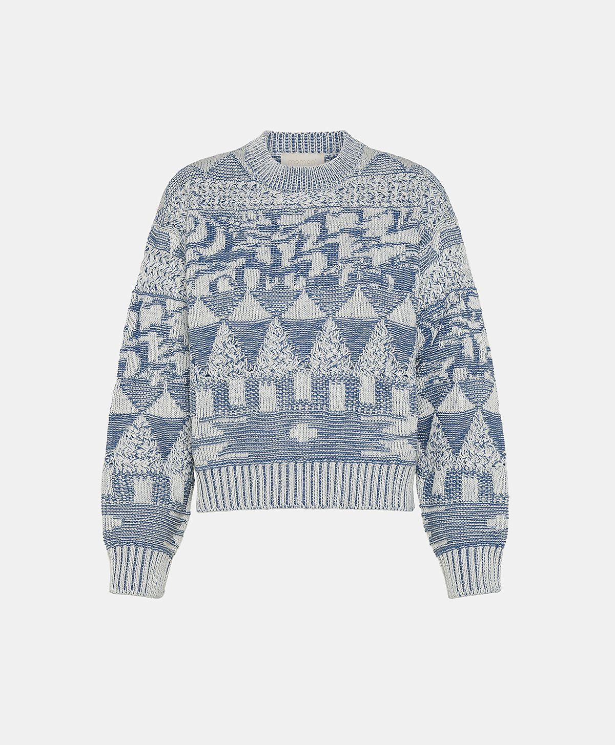 TRICOT PUSHA EN JACQUARD - BLEU CLAIR - Clothing - Momonì