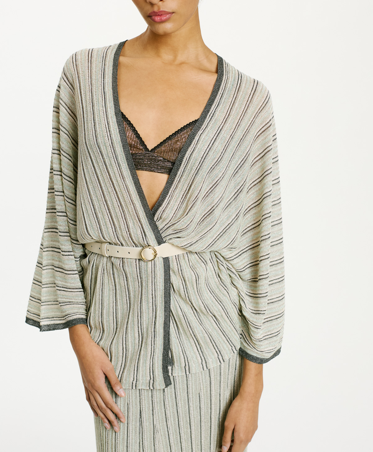 TRICOT MARAMBAIA EN LUREX MULTIRAYURES - EAU MULTICOLORE - Momonì
