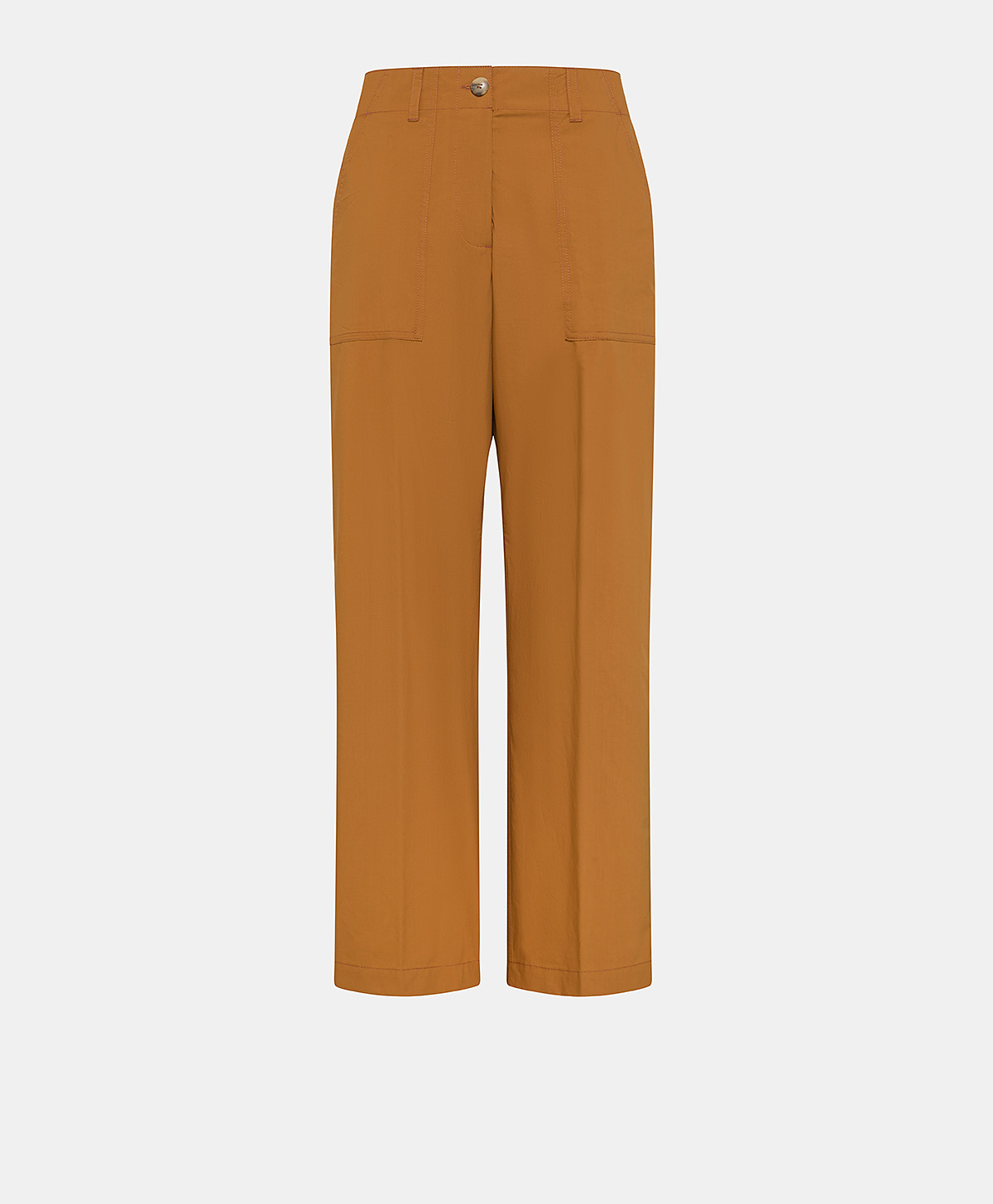 HIBISCUS PANTS IN POPLIN - RUST - Clothing - Momonì
