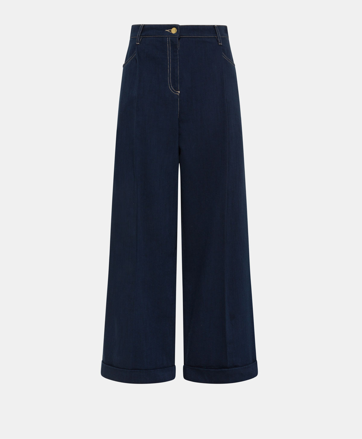 PANTALONI BOLDO IN DENIM - BLU NAVY - Clothing - Momonì