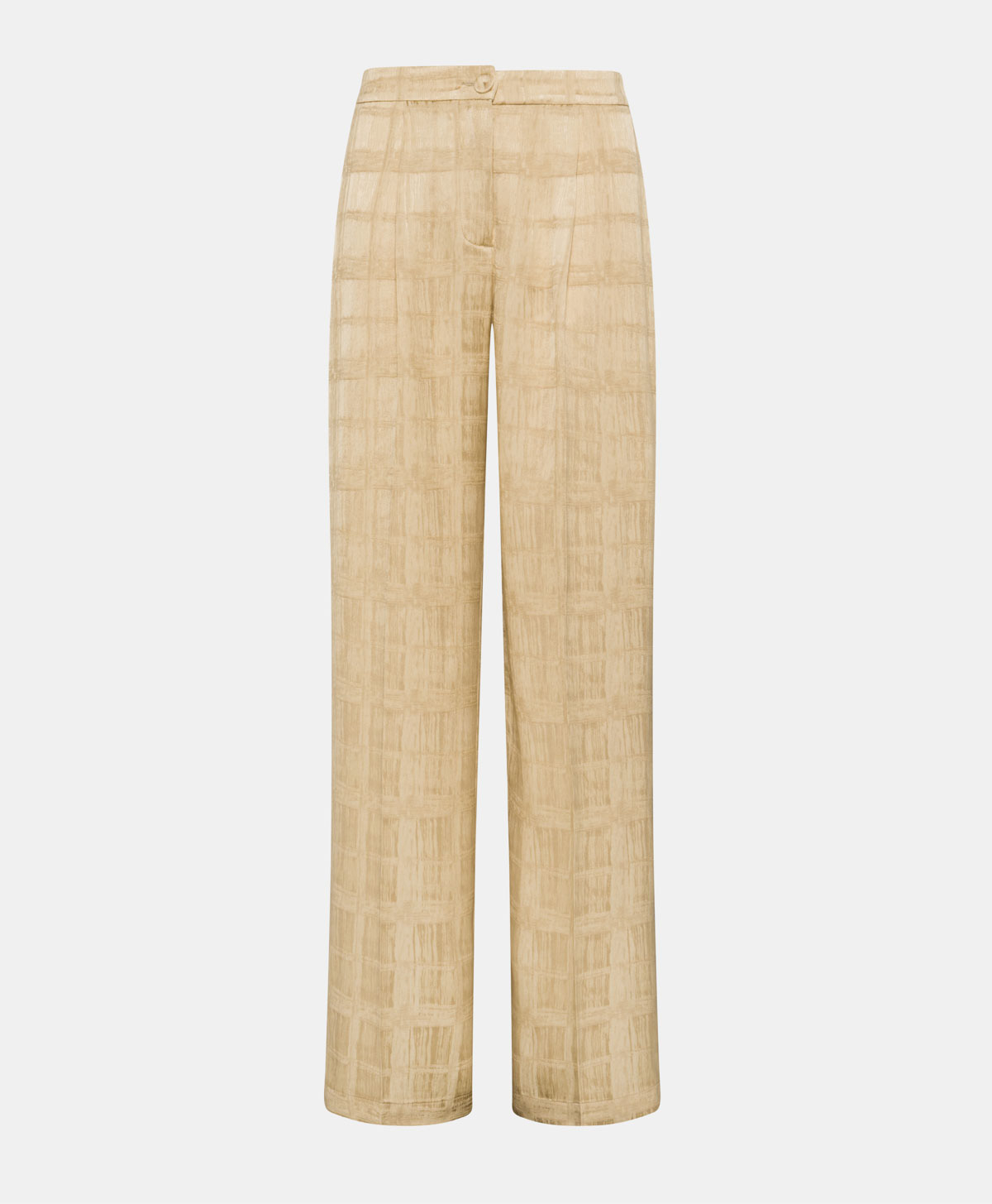 LEBLON PANTS IN JACQUARD VISCOSE - VANILLA - Clothing - Momonì