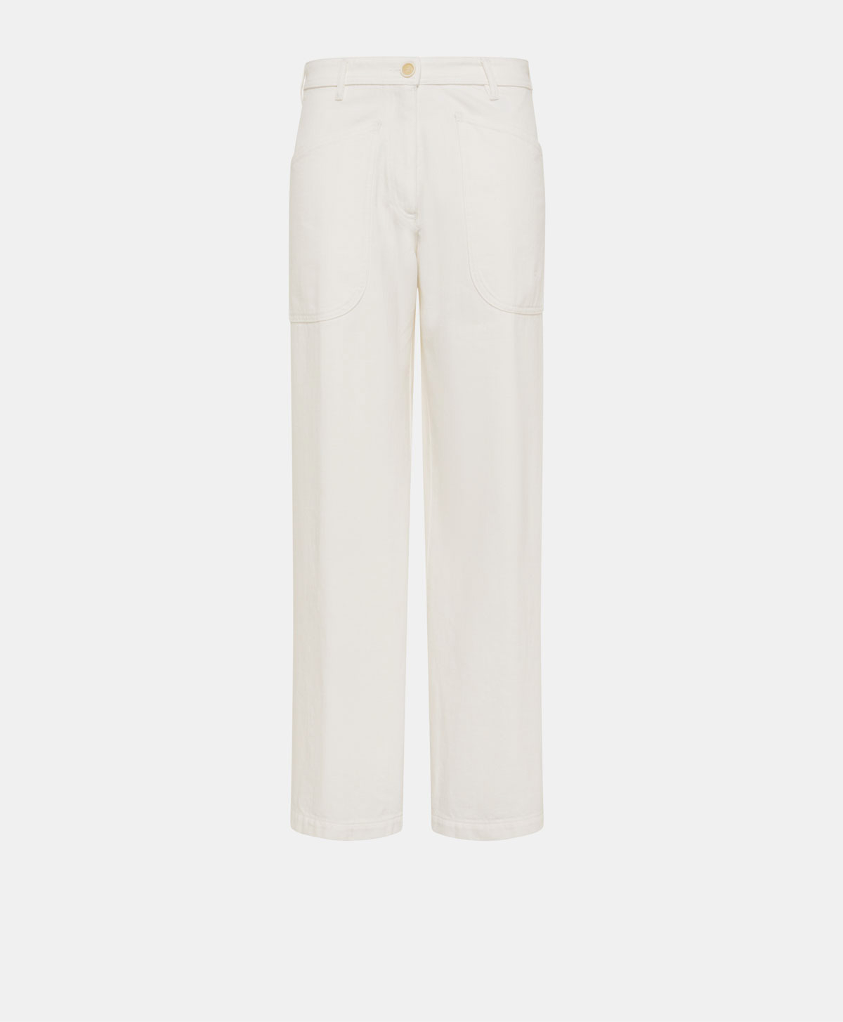 MACAO PANTS IN DENIM - CREAM - Clothing - Momonì