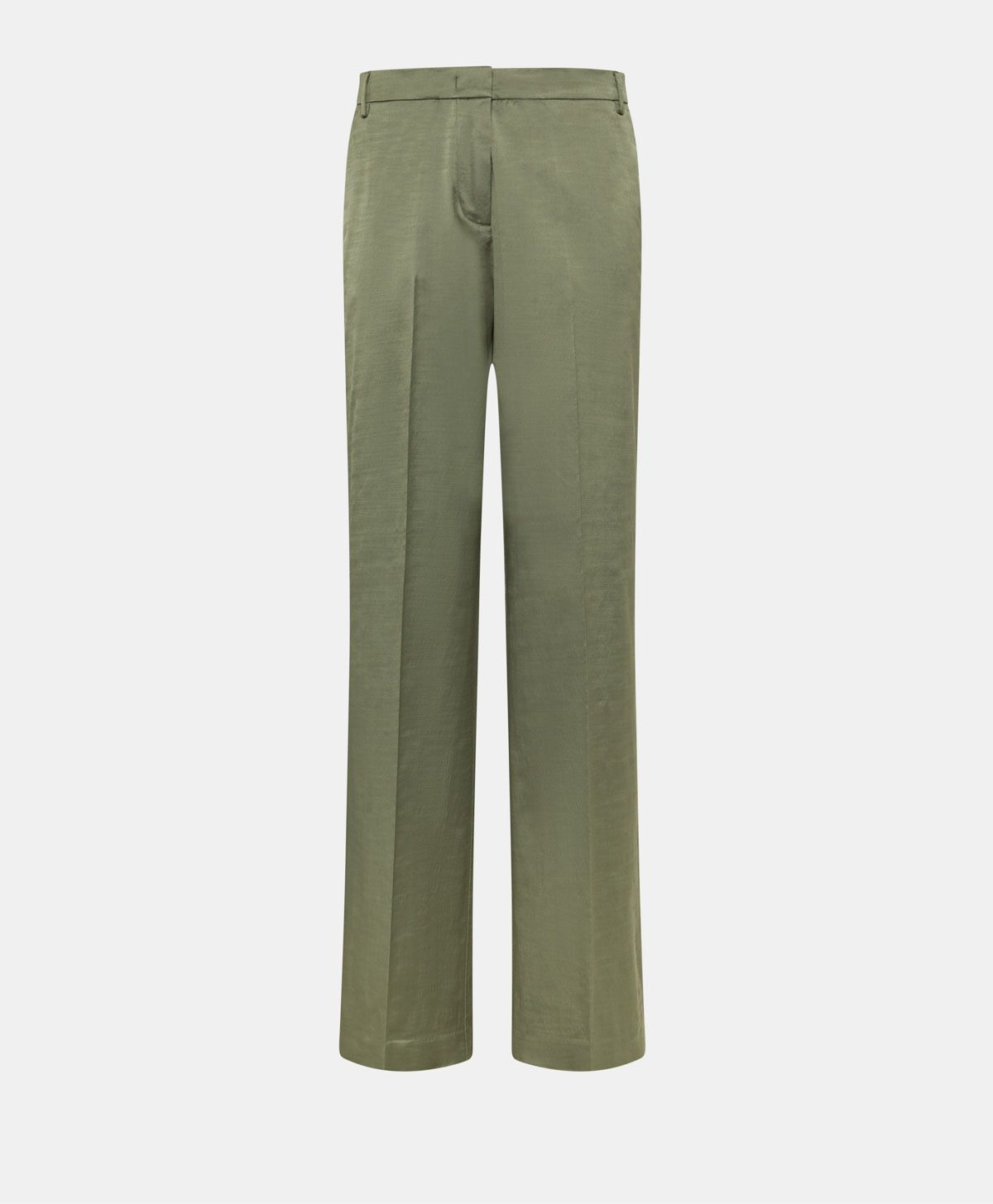 PANTI PANTS IN STRETCH COTTON/VISCOSE - SAGE GREEN - Clothing - Momonì