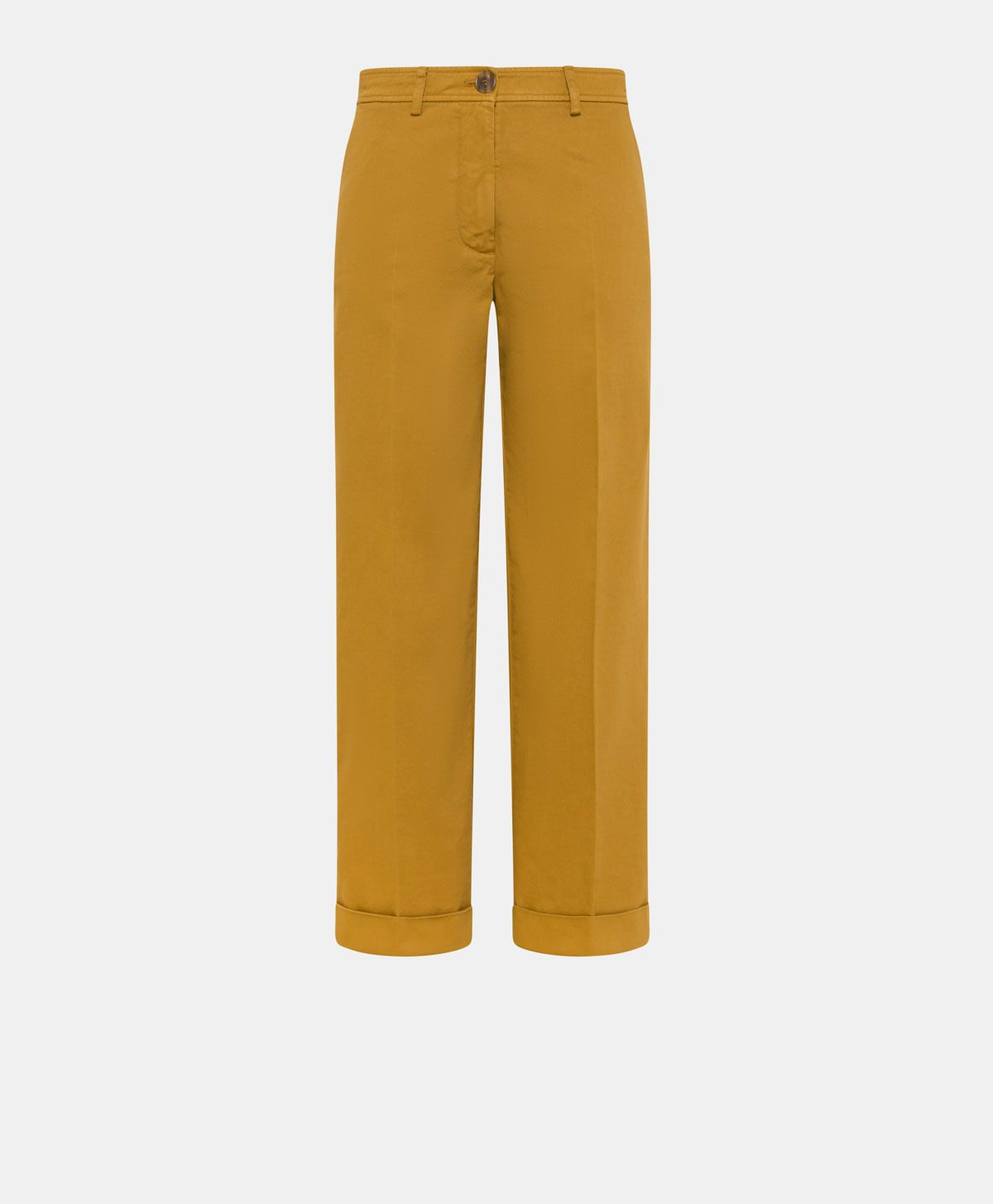 SOL PANTS IN COTTON GABARDINE - CARAMEL - Clothing - Momonì