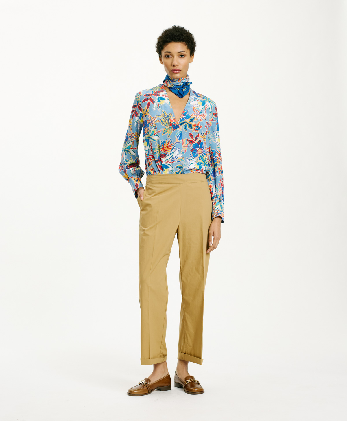 OITI PANTS IN POPLIN - SAND - Momonì