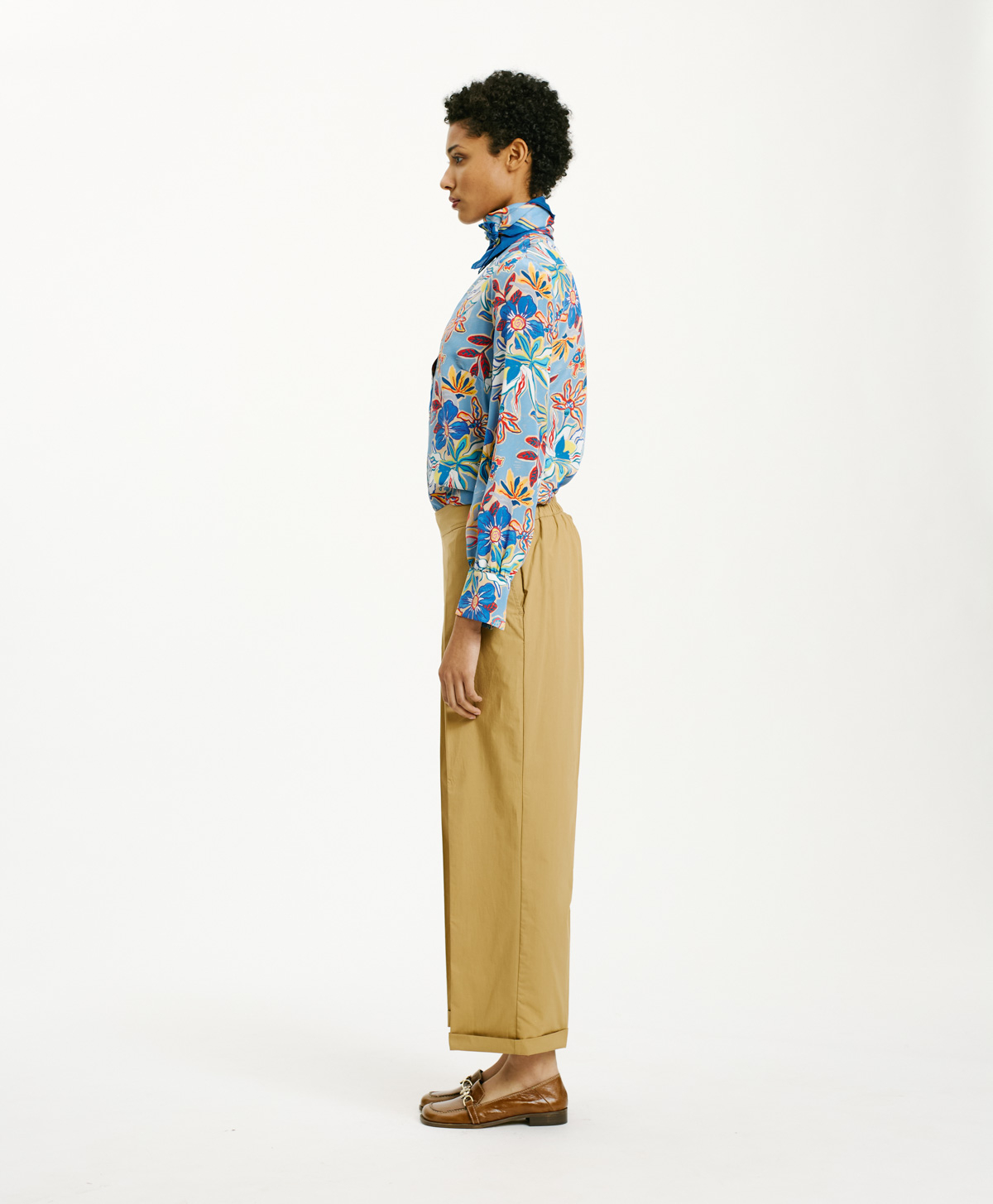 OITI PANTS IN POPLIN - SAND - Momonì
