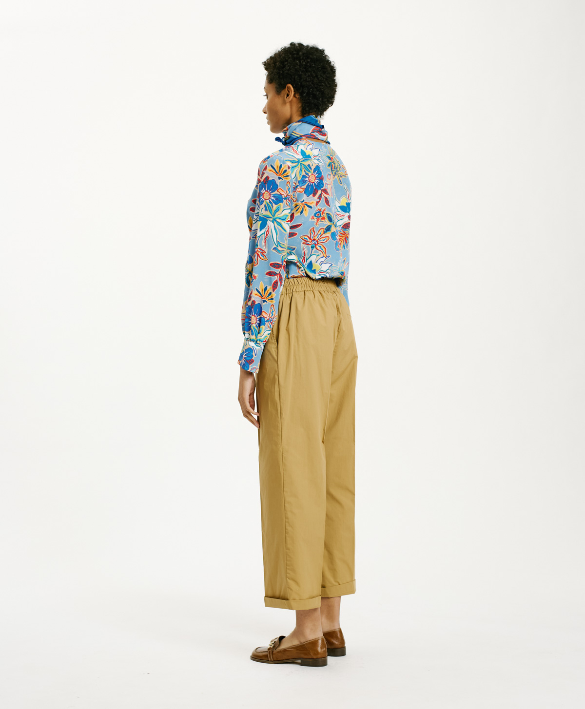 OITI PANTS IN POPLIN - SAND - Momonì
