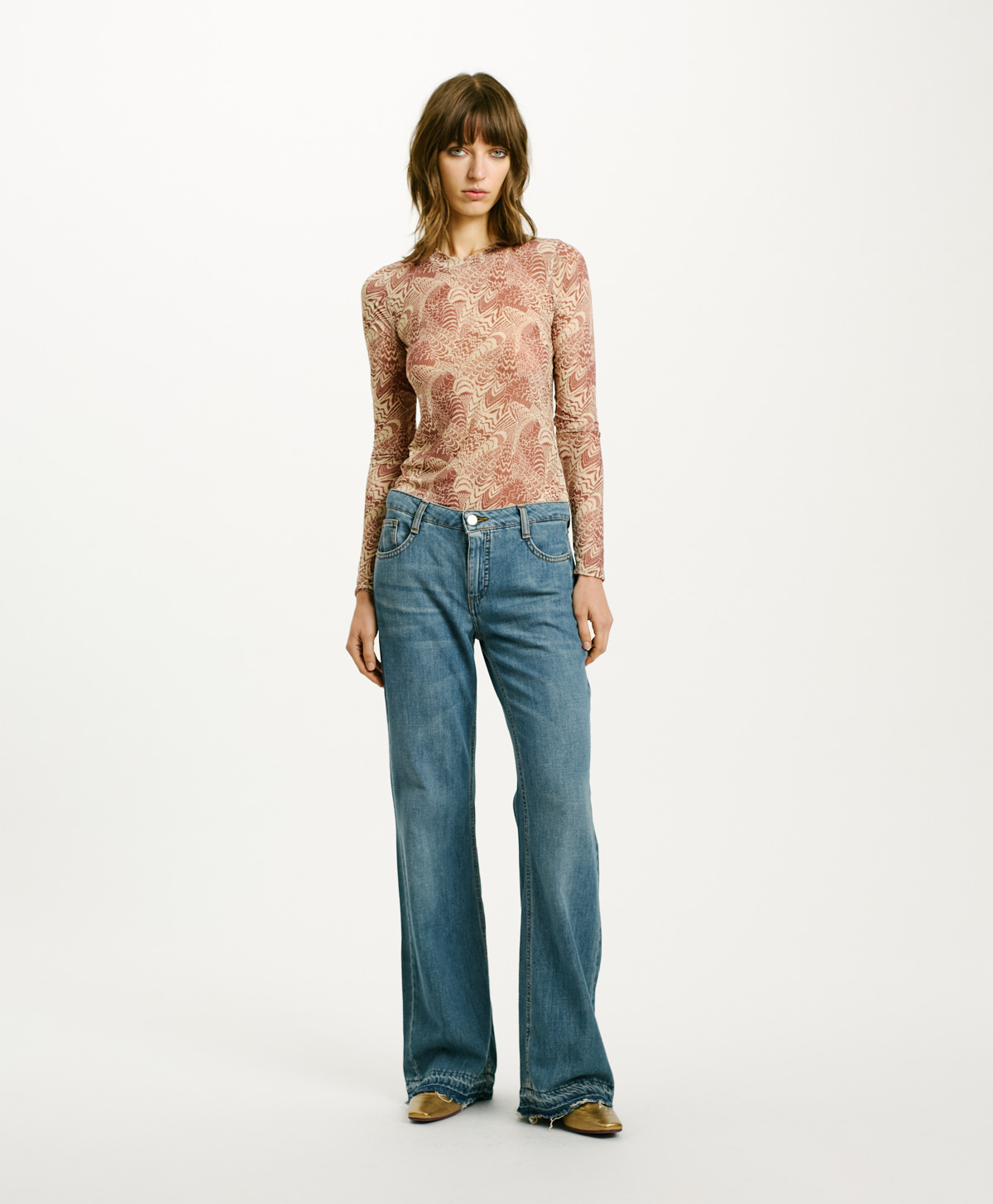 LUIS PANTS IN 8 OZ STONE WASHED DENIM - BLUE JEANS - Momonì