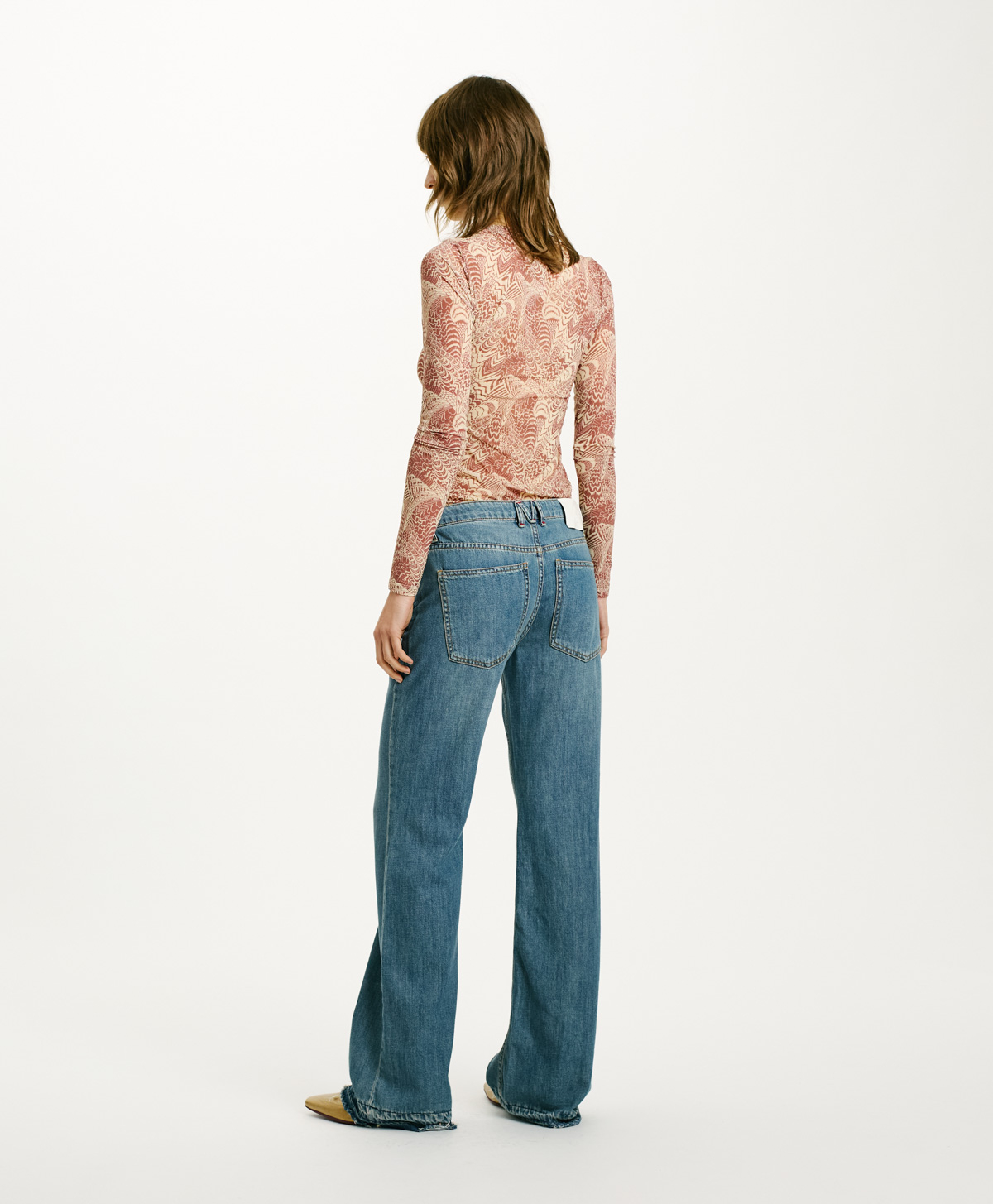 LUIS PANTS IN 8 OZ STONE WASHED DENIM - BLUE JEANS - Momonì