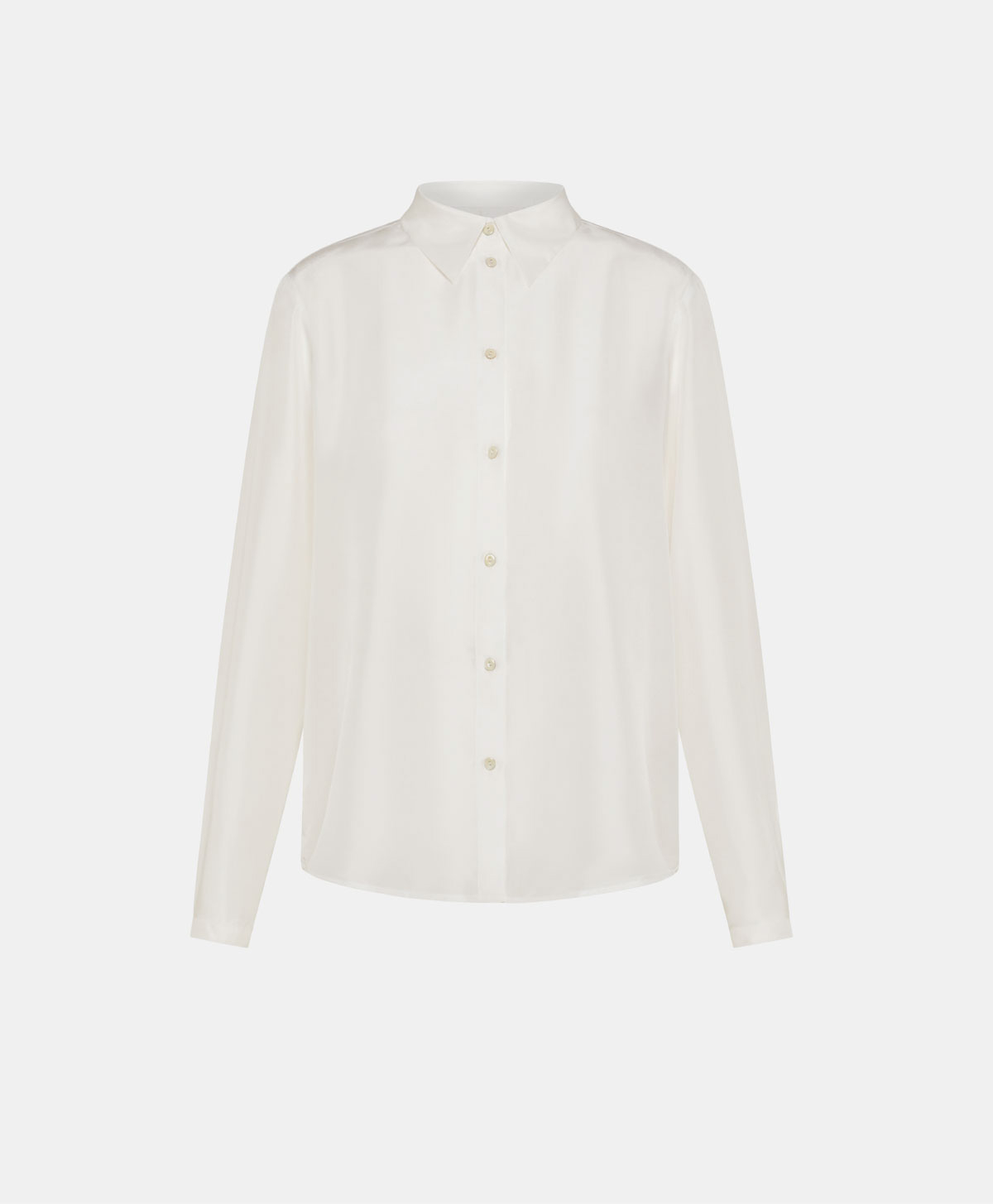 ALICIA SHIRT IN HABUTAI SILK - CREAM - Clothing - Momonì