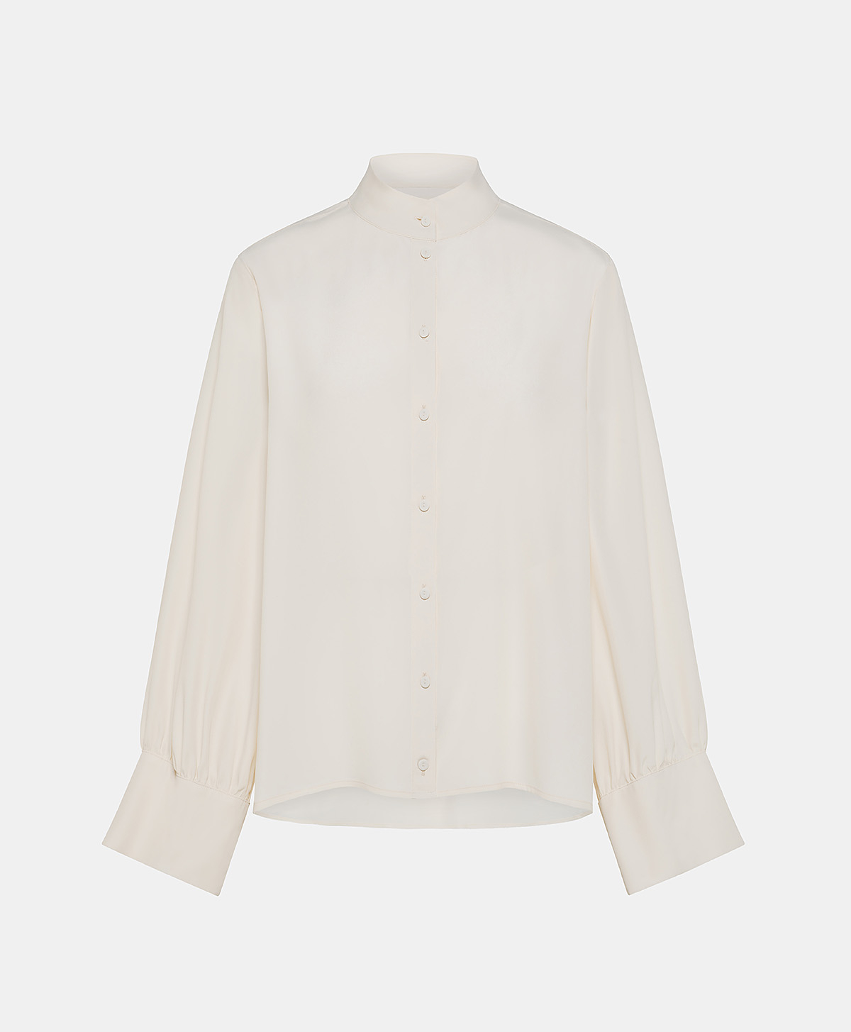 FRANKLYN SHIRT IN SOLID COLOUR ACETATE/SILK - CREAM - Clothing - Momonì