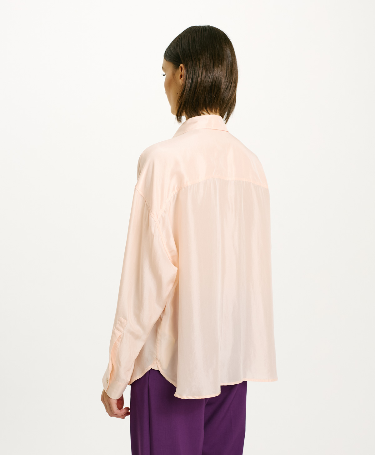 PITANGA SHIRT IN HABUTAI SILK - BLOSSOM - Momonì
