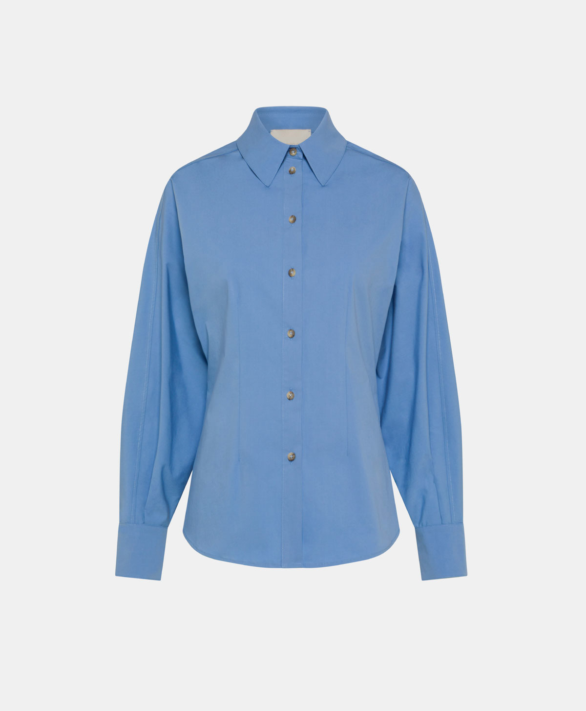 NIL SHIRT IN STRETCH POPLIN - SKY BLUE - Clothing - Momonì