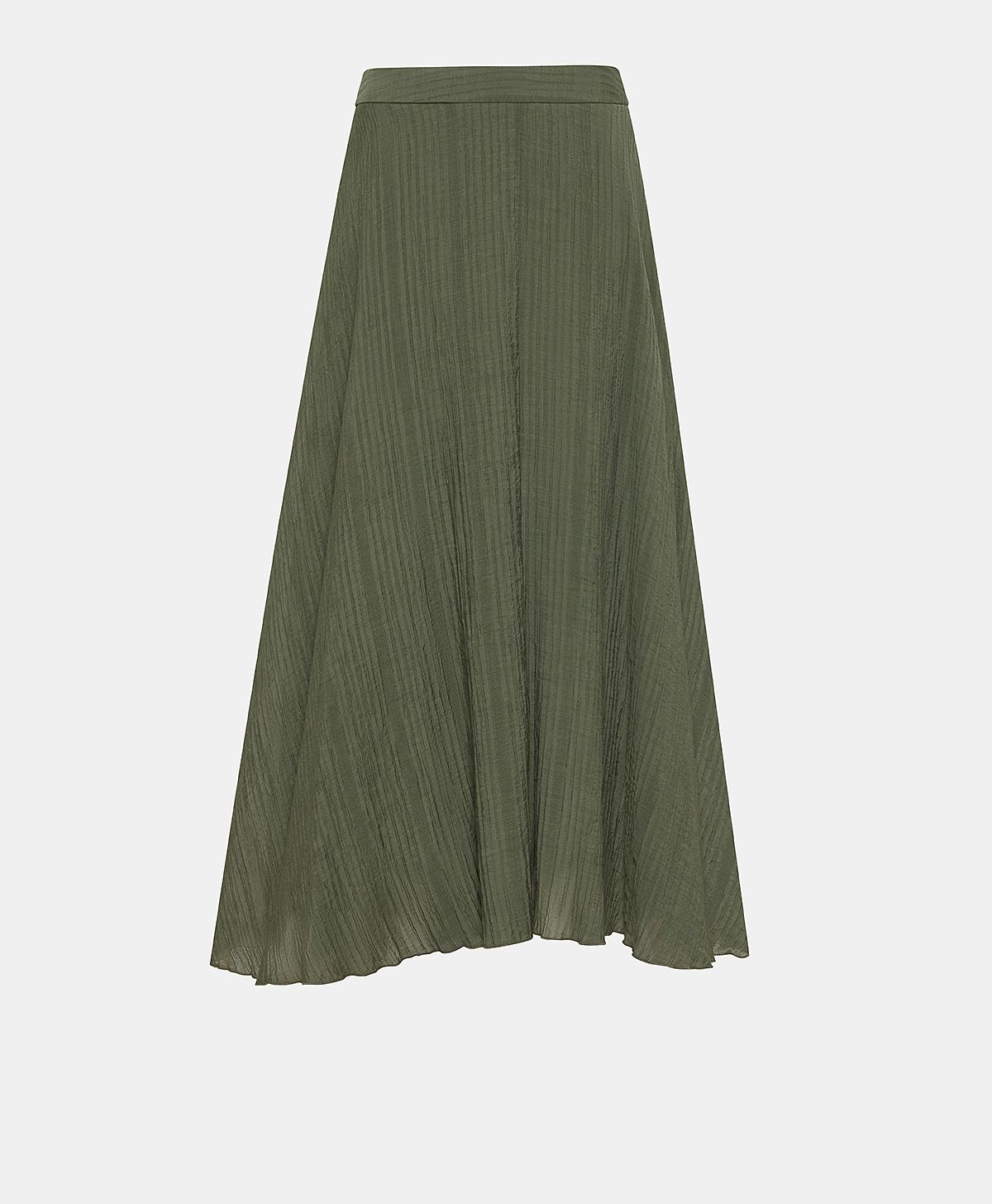 GONNA CORRAL IN GOFFRATO OPERATO - VERDE SALVIA - Clothing - Momonì