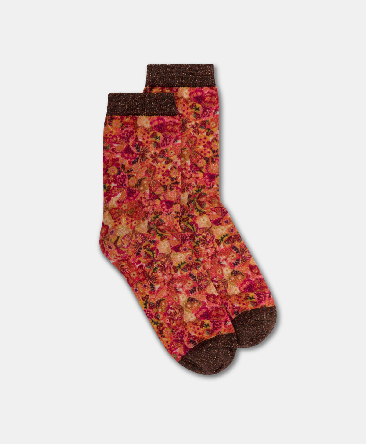 INI PRINTED SOCKS - PINK/BORDEAUX - Shoes and accessories - Momonì