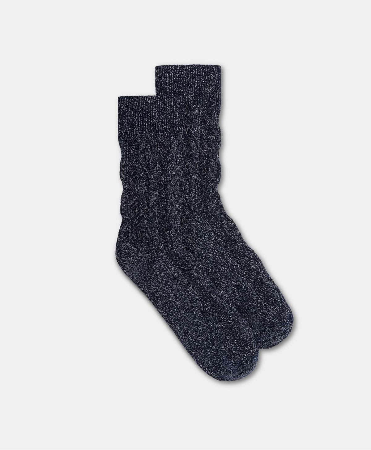 CHAUSSETTES NINFEA TRESSE LUREX - BLEU - Shoes and accessories - Momonì