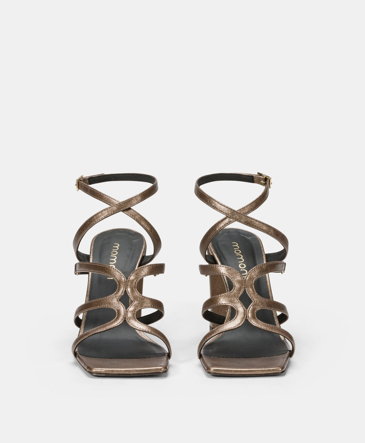 CHAUSSURE MARISOL EN ÉCO-CUIR LAMINÉ - BRONZE - Momonì