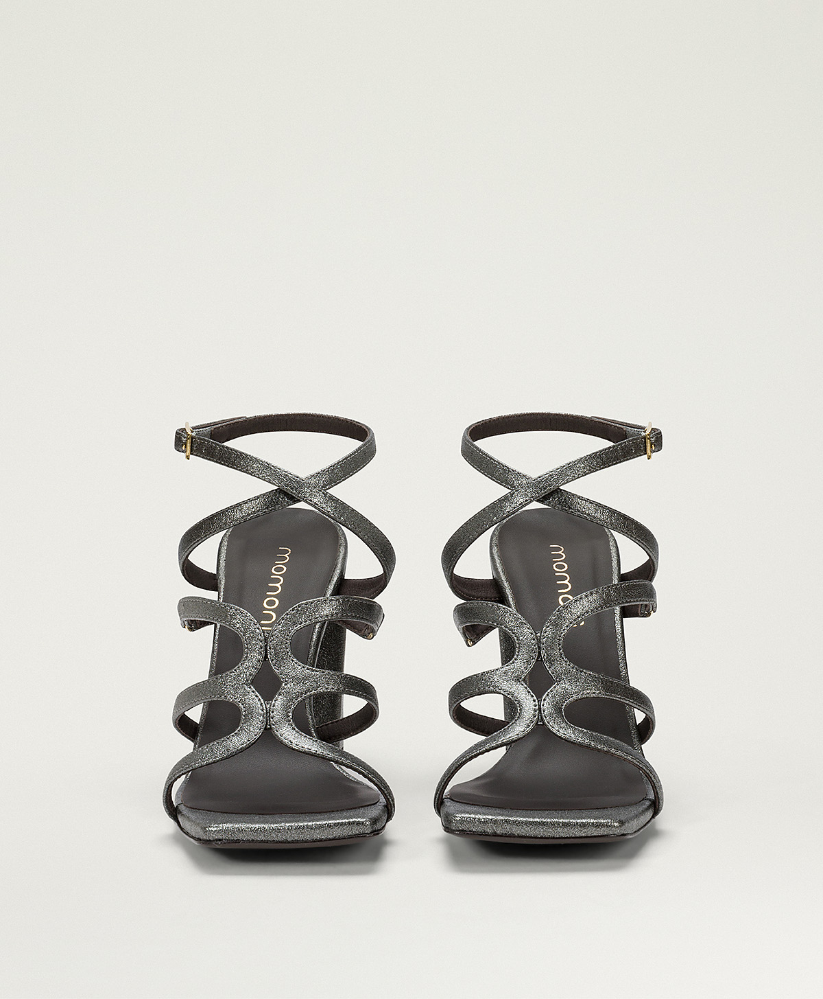 MARISOL SHOES IN LAMINATED ECO-LEATHER - SILVER GREEN - Momonì