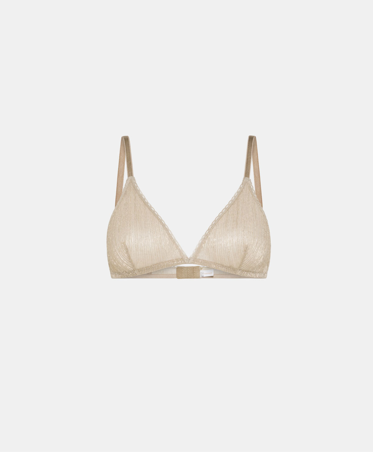 AMETHIST BRA IN LUREX - CREAM/GOLD - Underwear - Momonì