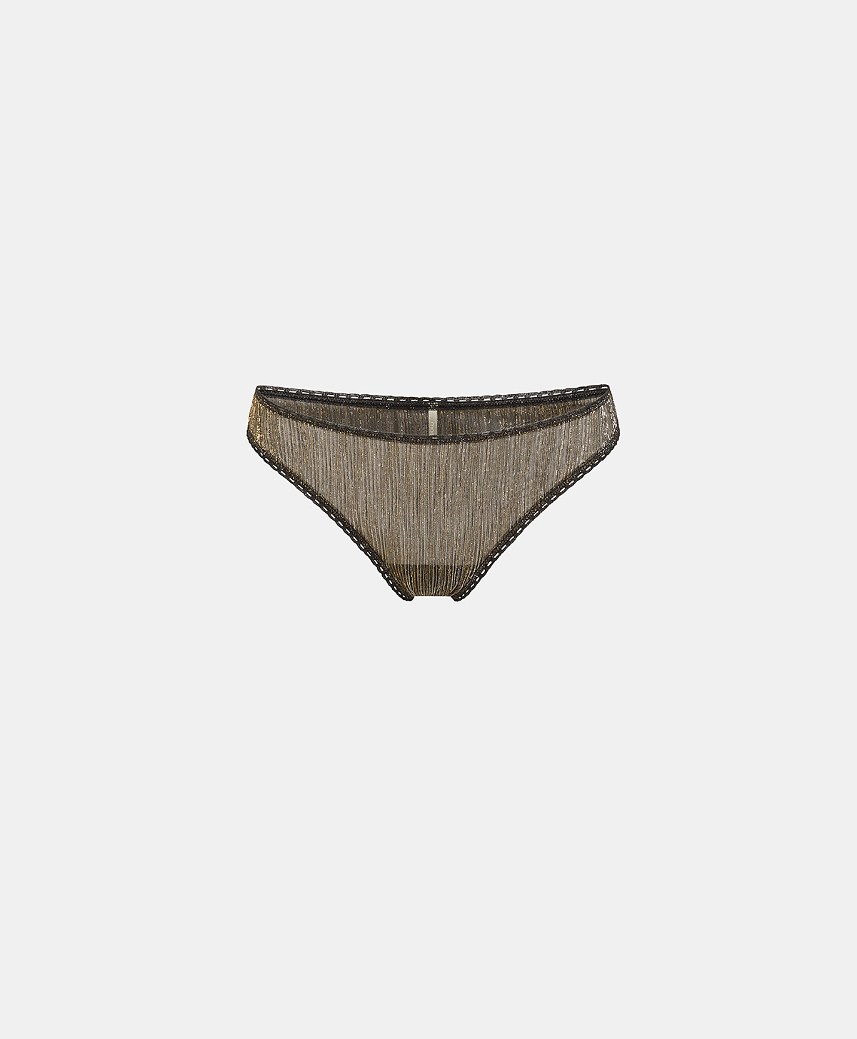 ARCA KNICKERS IN LUREX - BLACK/GOLD - Underwear - Momonì