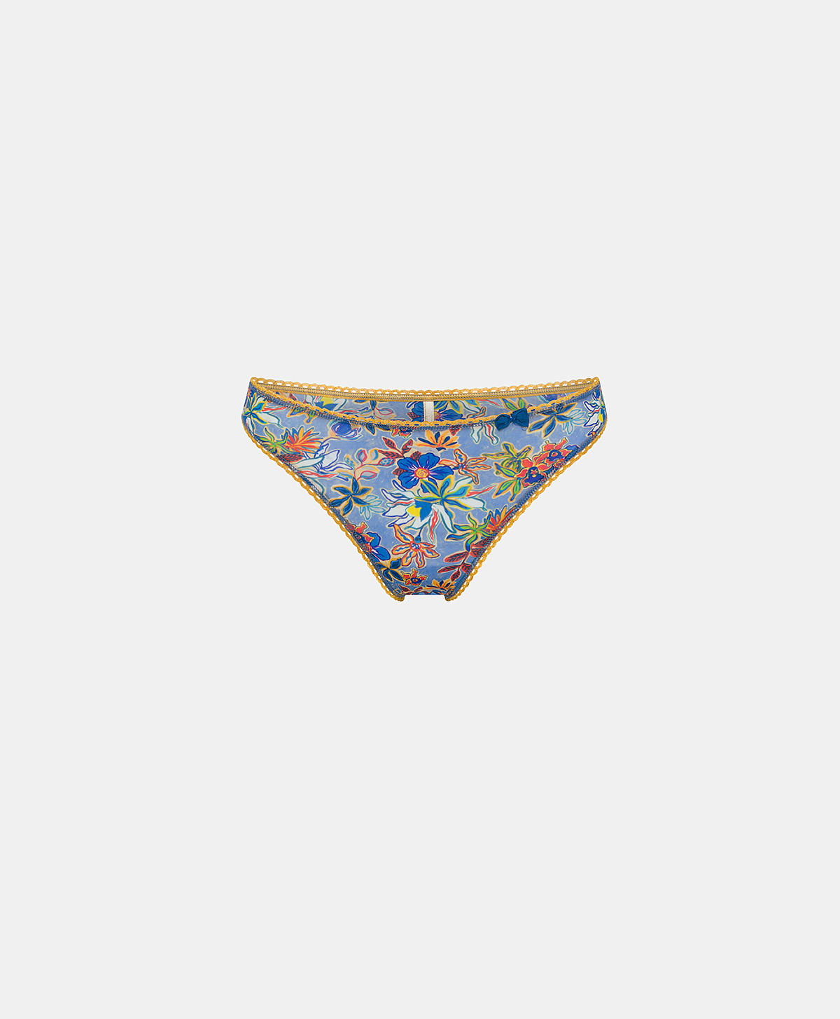 SLIP ARCA IN NYLON STAMPATO - AZZURRO MULTICOLOR - Underwear - Momonì