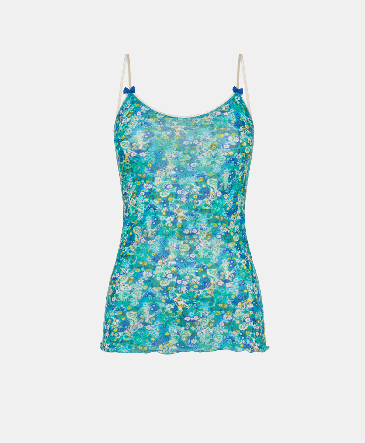 AIRELLE TOP IN PRINTED NYLON - MULTICOLOR BLUETTE - Underwear - Momonì