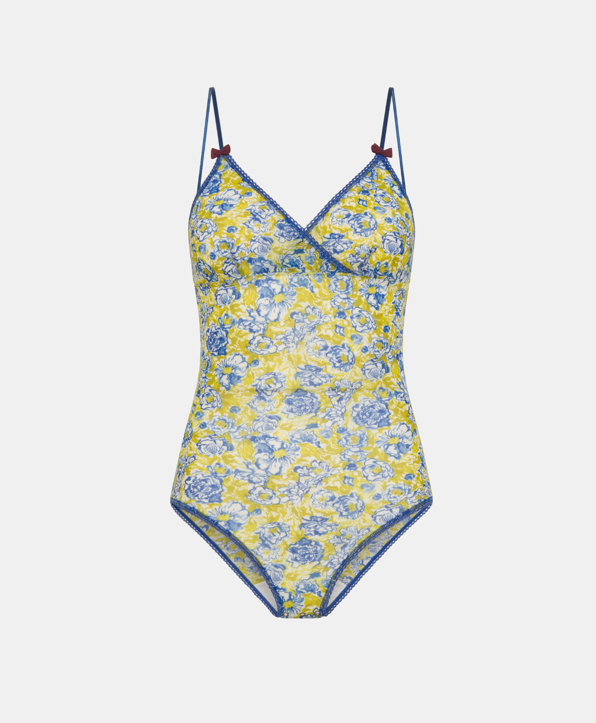 TORE BODY IN PRINTED NYLON - GREEN/BLUE - Underwear - Momonì