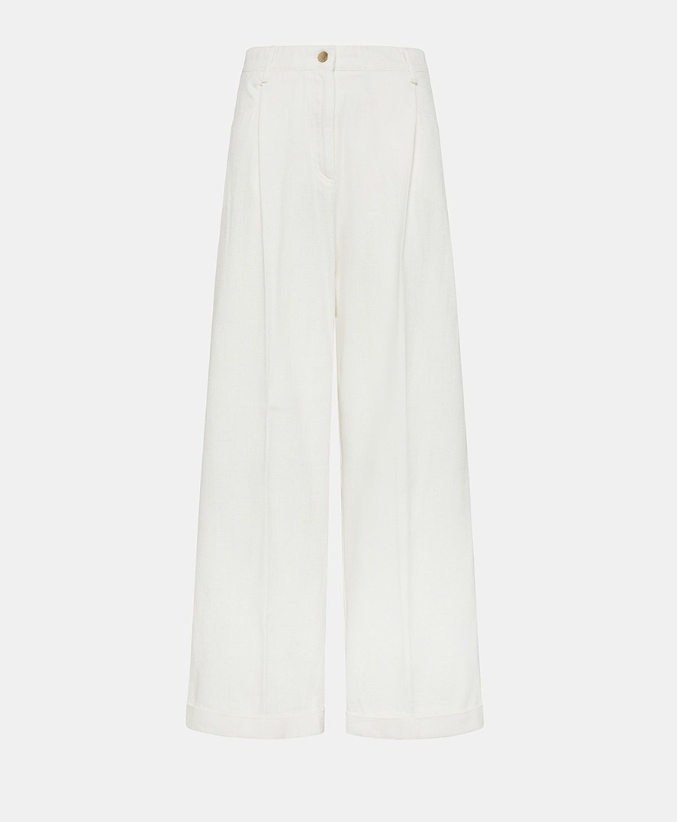 BOLDO DENIM PANTS - CREAM - Momonì