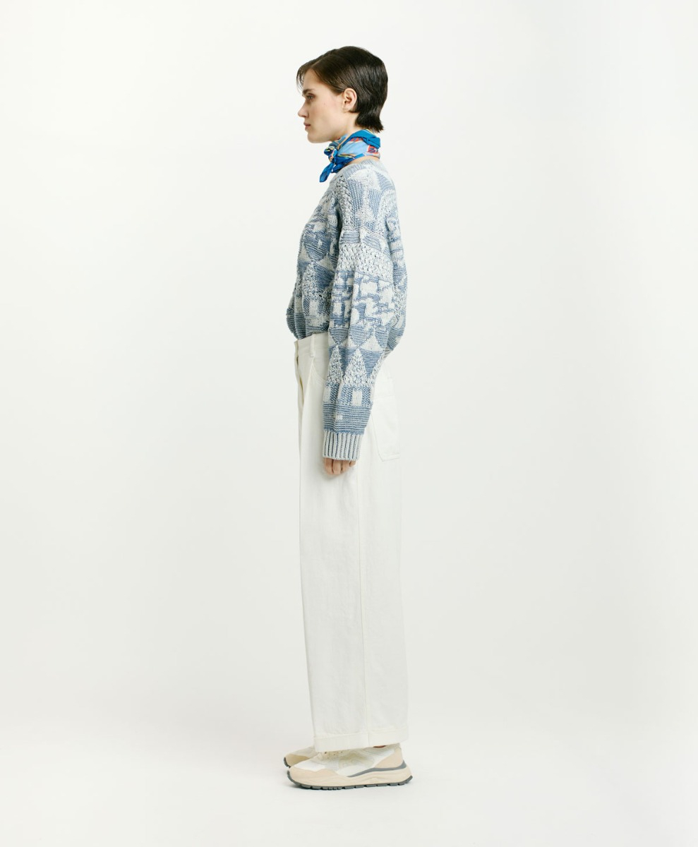 BOLDO DENIM PANTS - CREAM - Momonì