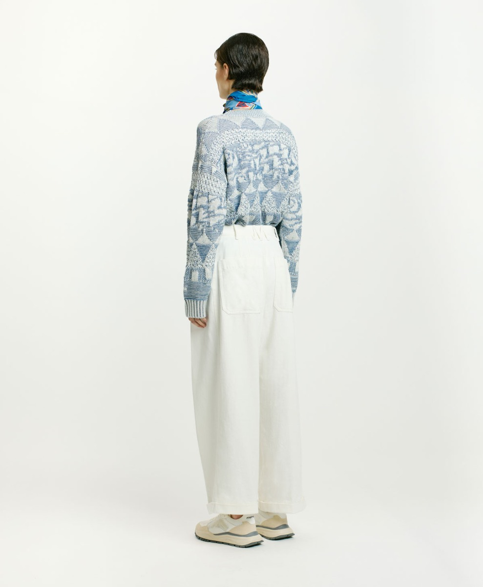 BOLDO DENIM PANTS - CREAM - Momonì