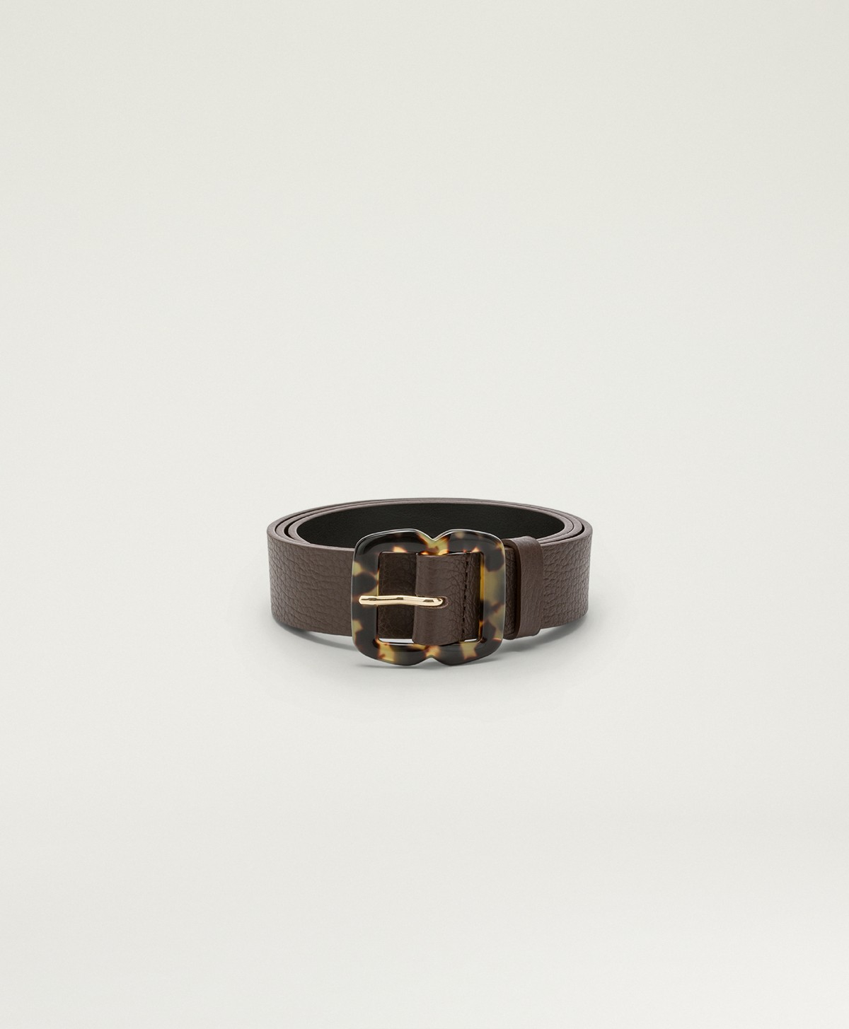 MAYA LEATHER BELT - BROWN - Momonì