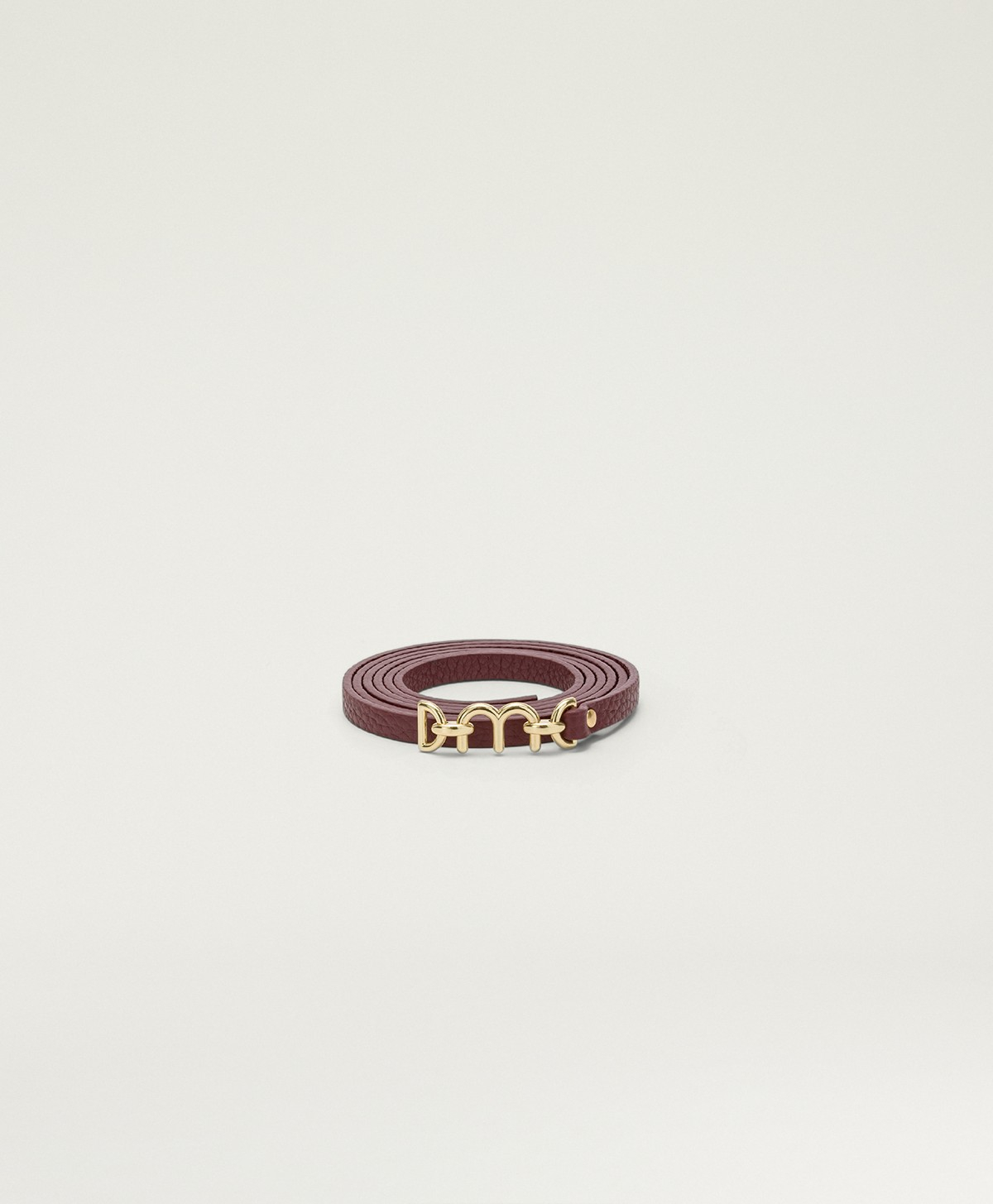 FARREL LEATHER BELT - WINE RED - Shoes and accessories - Momonì