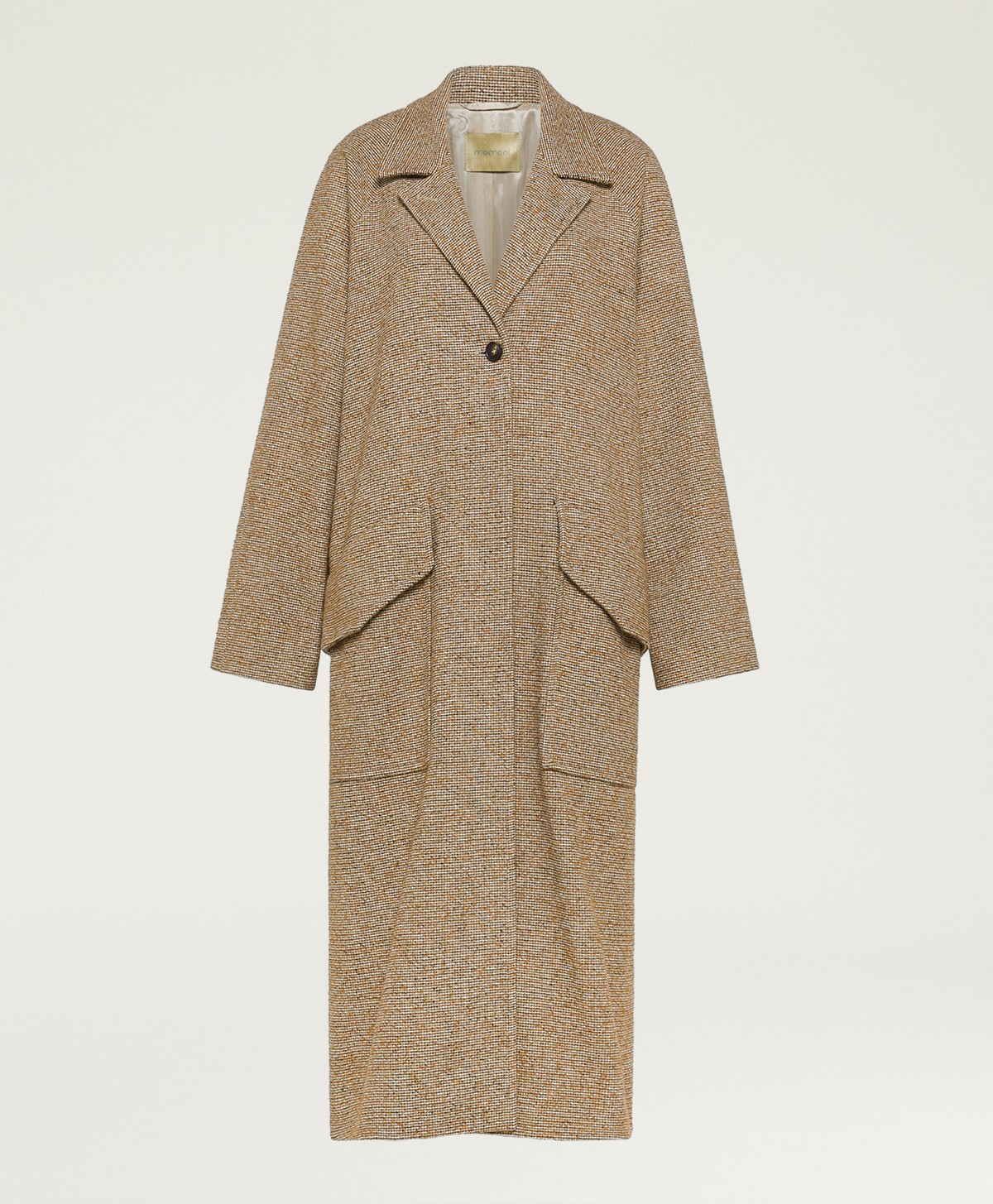 LONDON COAT IN WOVEN BOUCLE WOOL - GREEN/SHARD - Clothing - Momonì