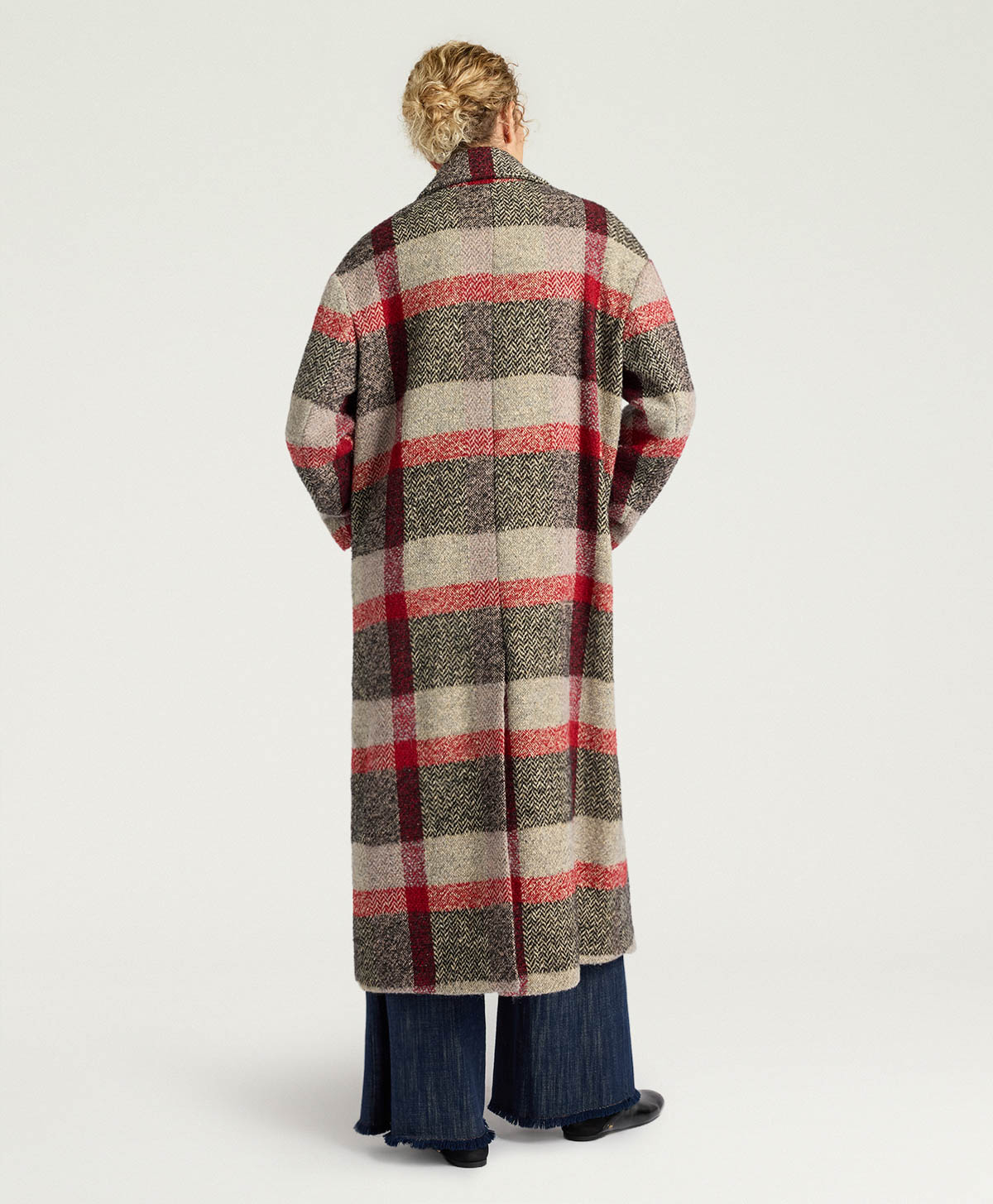 WILLIAM COAT IN MAXI CHECK BOUCLE WOOL - MULTICOLOR - Momonì