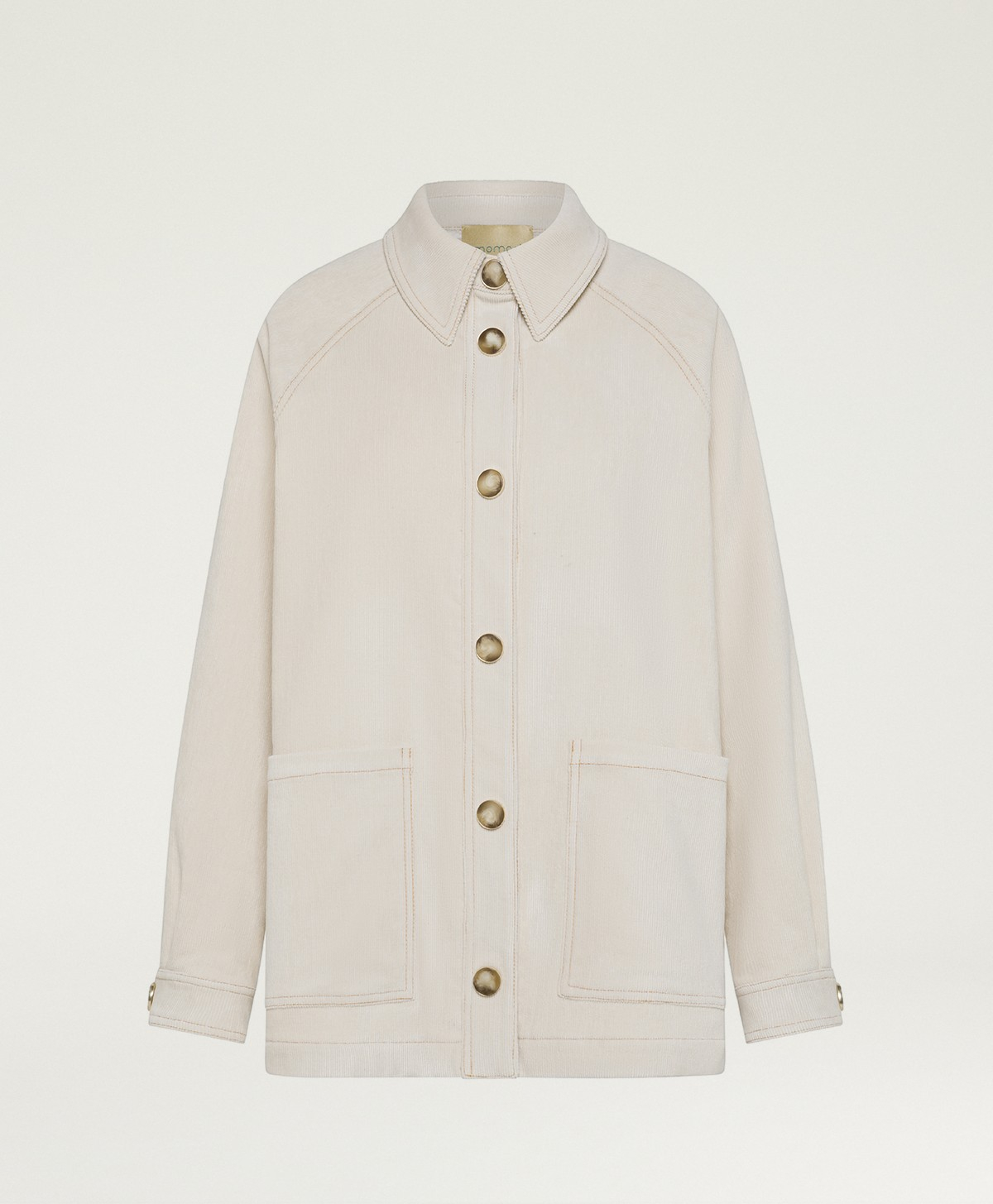 YAME COAT IN STRETCH CORDUROY - CREAM - Momonì