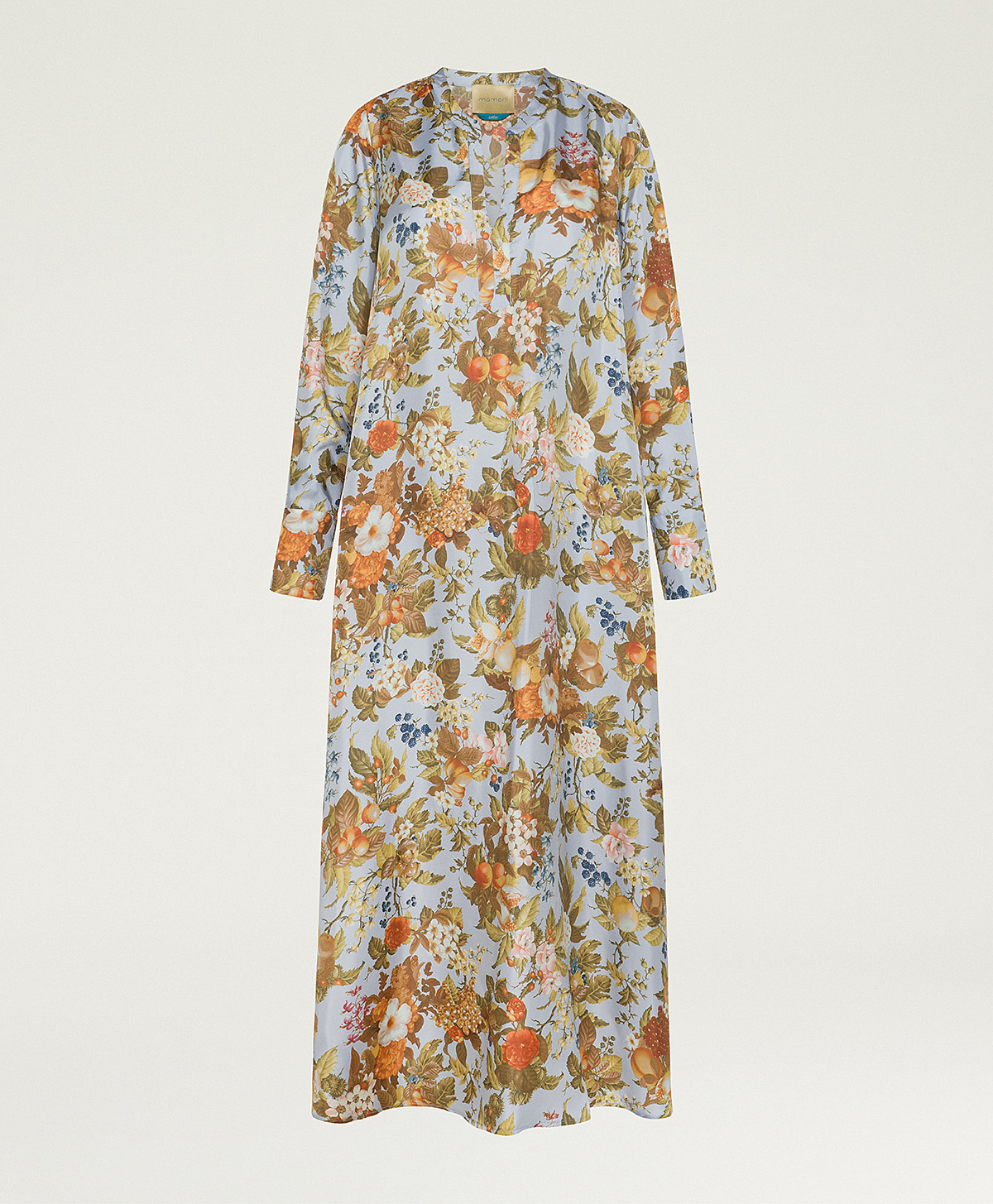ROBE CARLISE EN TWILL DE SOIE IMPRIMÉ - MULTICOLORE POUSSIÈRE - Momonì