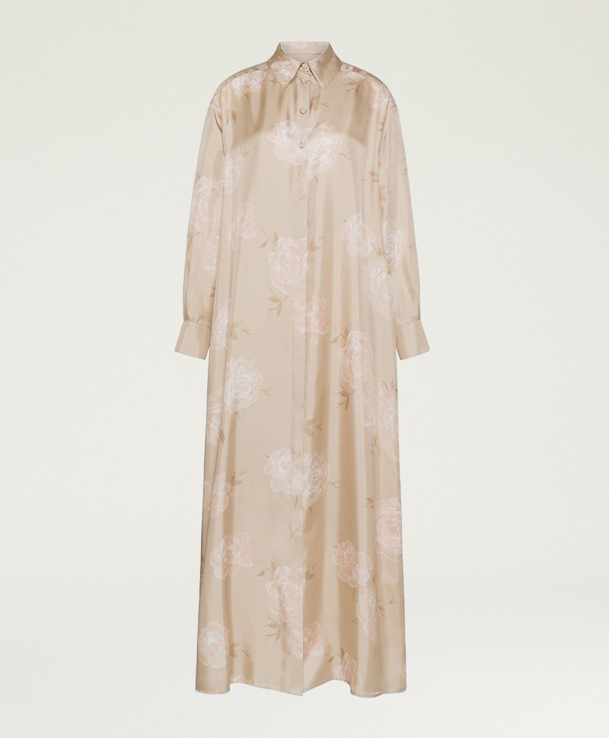 ROBE JOSEPHINE EN TWILL DE SOIE IMPRIMÉ - MULTICOLORE ROSÉ - Momonì