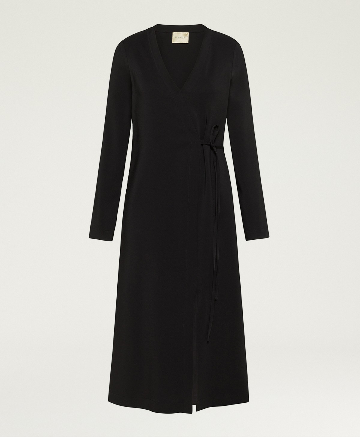 LAVANDER DRESS IN STRETCH VISCOSE CADY - BLACK - Momonì