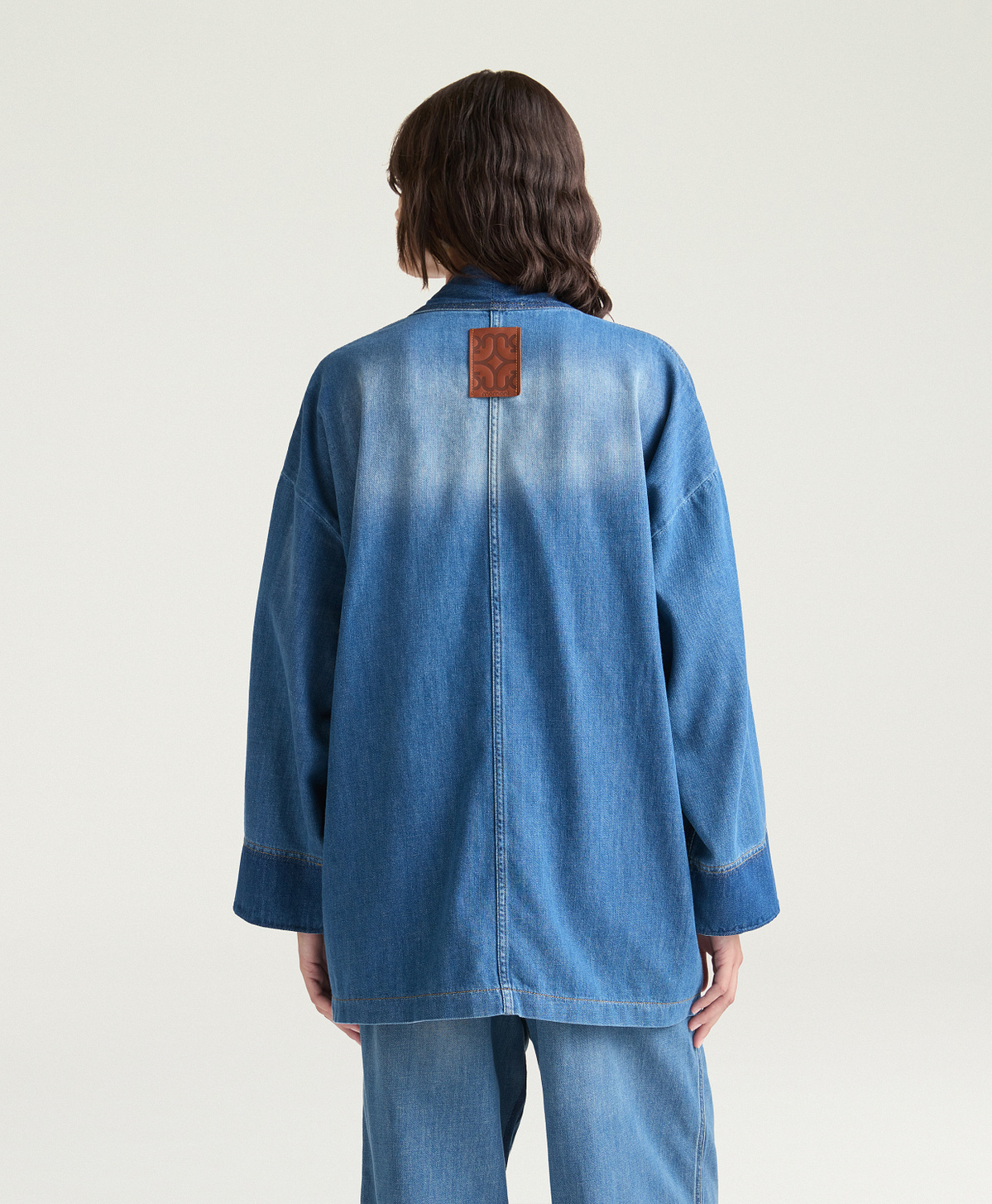 CAROLINE JACKET IN 8 OZ INDIGO DENIM - BLUE JEANS - Momonì