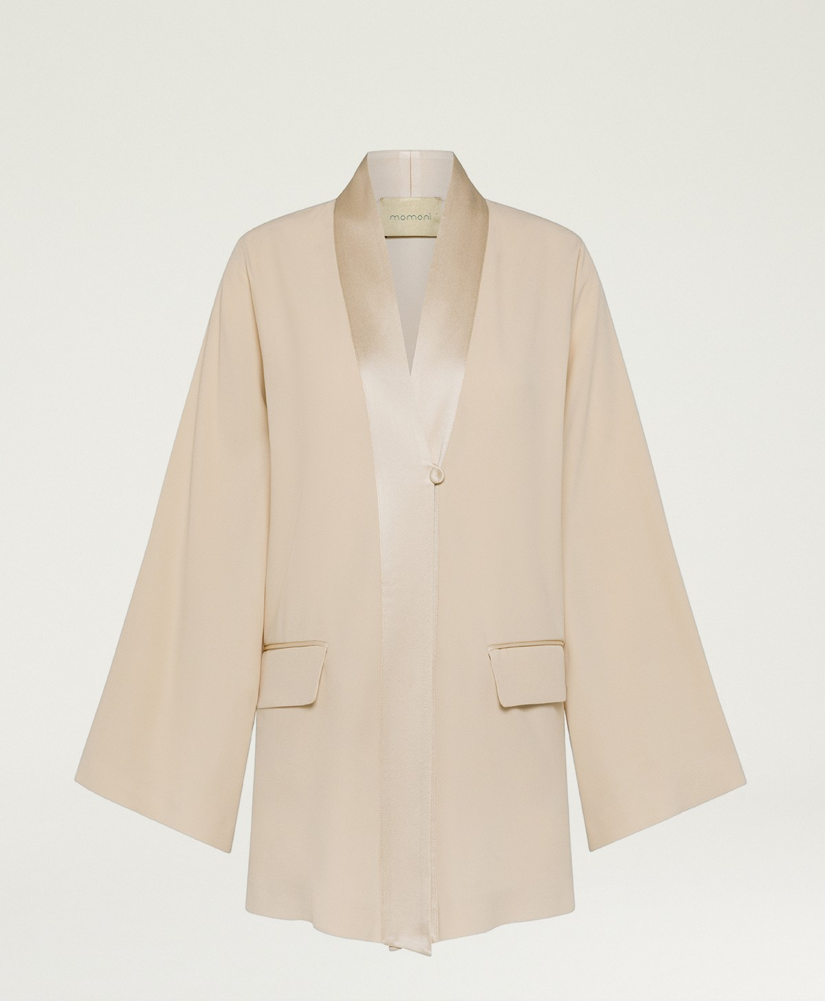 TRINITY JACKET IN ENVERS SATIN - CHAMPAGNE - Momonì