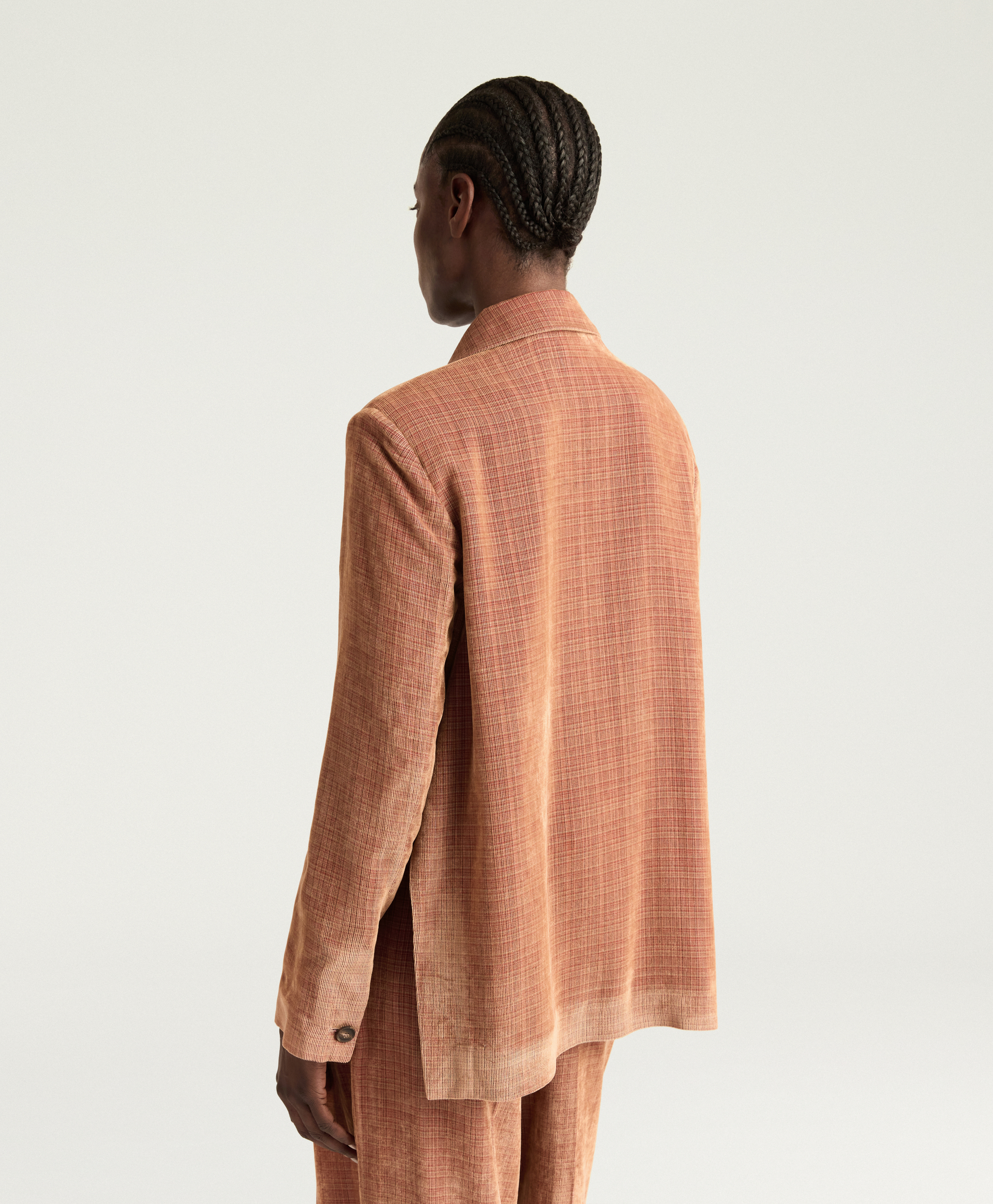 HINATA JACKET IN PATTERNED NEEDLECORD - PINK - Momonì
