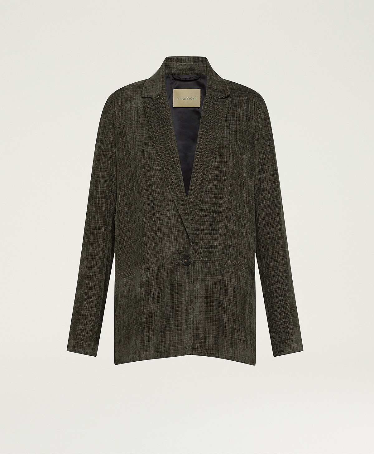 VESTE HINATA EN VELOURS MILLERAIES FAÇONNÉ - FORÊT - Momonì