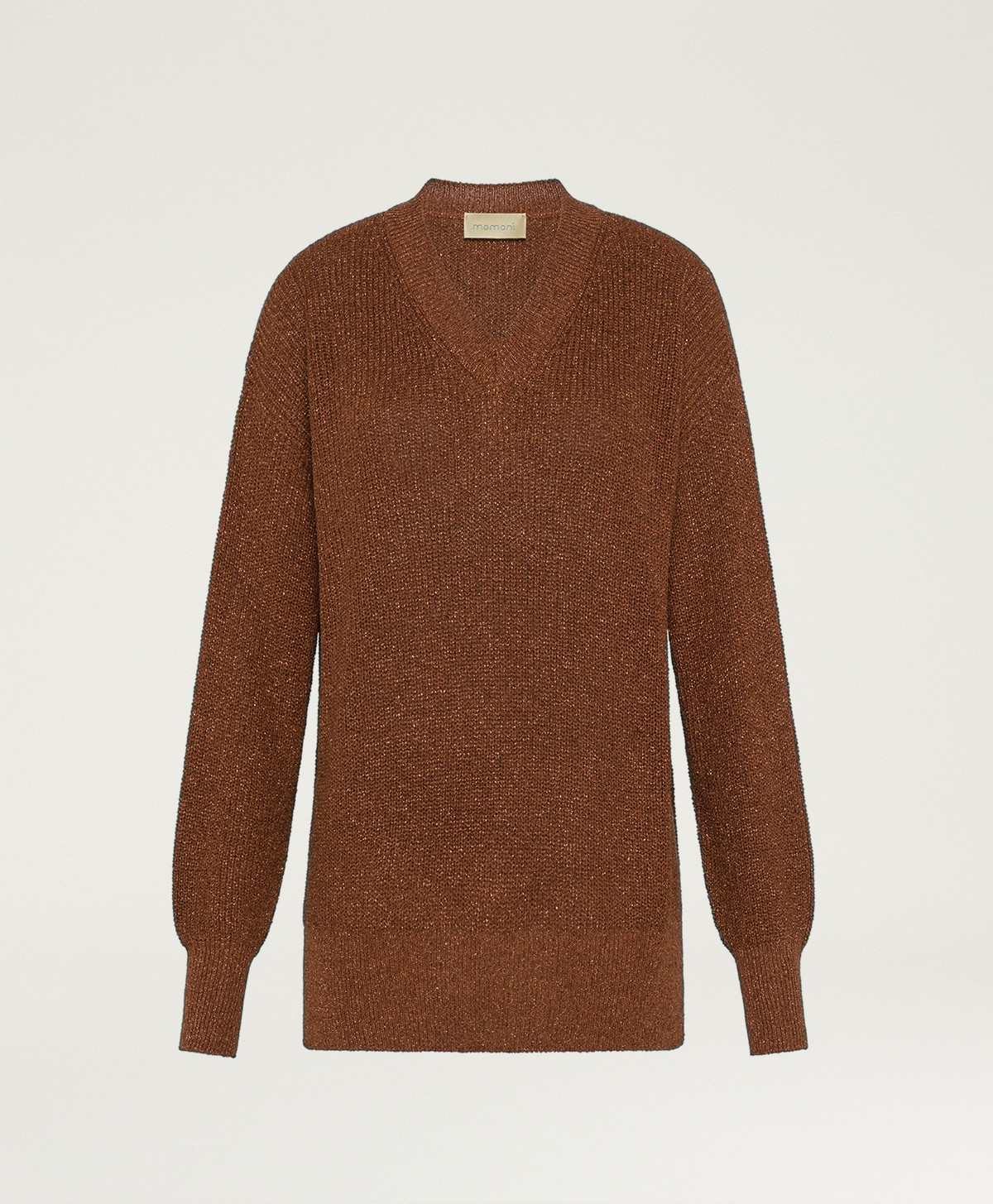 CHESTER SWEATER IN LUREX VISCOSE - COPPER - Momonì