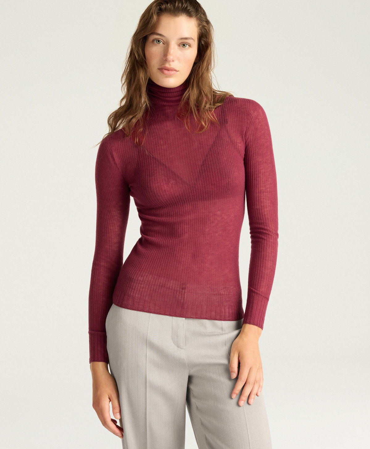 DAISY SWEATER IN SUPERSOFT WOOL - BRICK - Momonì